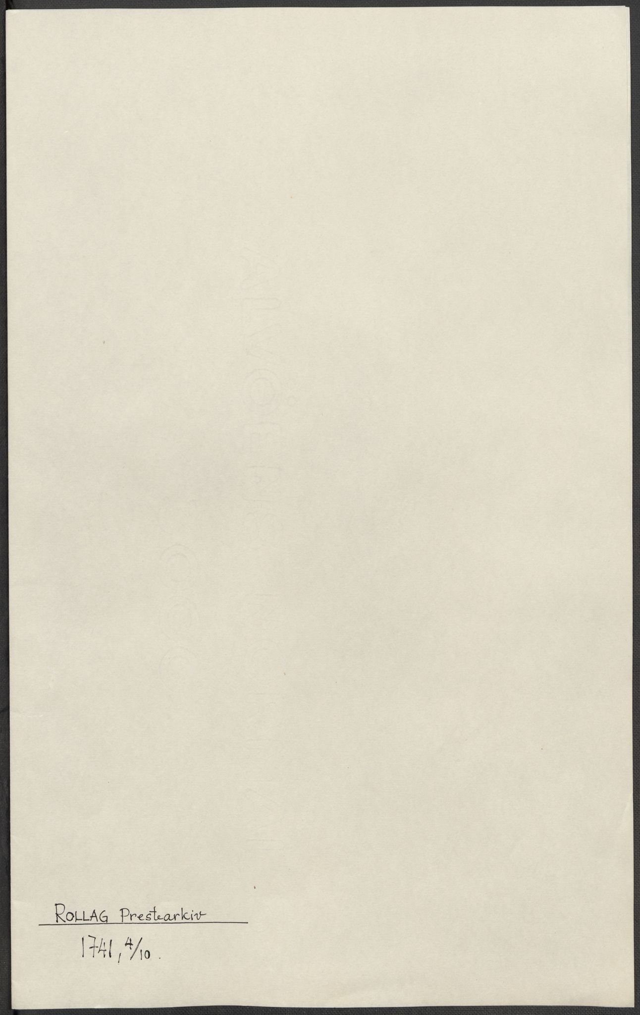 Riksarkivets diplomsamling, AV/RA-EA-5965/F15/L0017: Prestearkiv - Buskerud, 1553-1760, p. 66