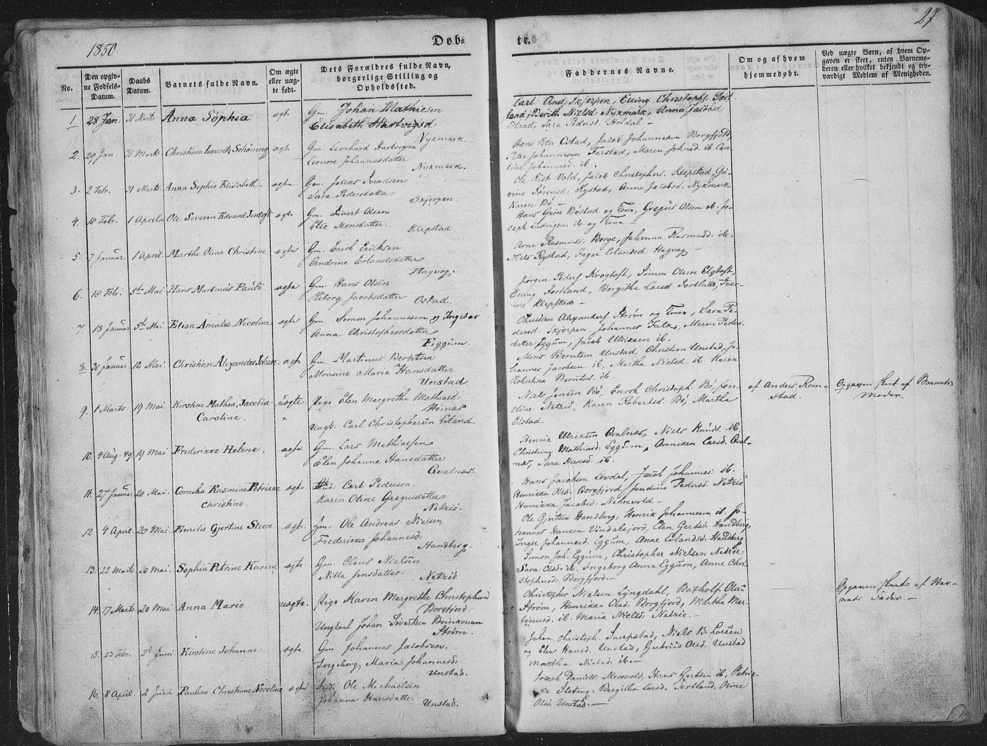 Ministerialprotokoller, klokkerbøker og fødselsregistre - Nordland, SAT/A-1459/880/L1131: Parish register (official) no. 880A05, 1844-1868, p. 27