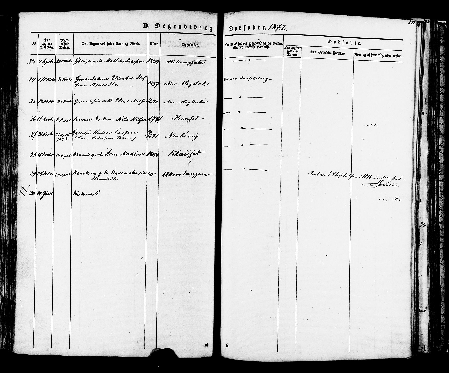 Ministerialprotokoller, klokkerbøker og fødselsregistre - Møre og Romsdal, AV/SAT-A-1454/560/L0719: Parish register (official) no. 560A03, 1845-1872, p. 271