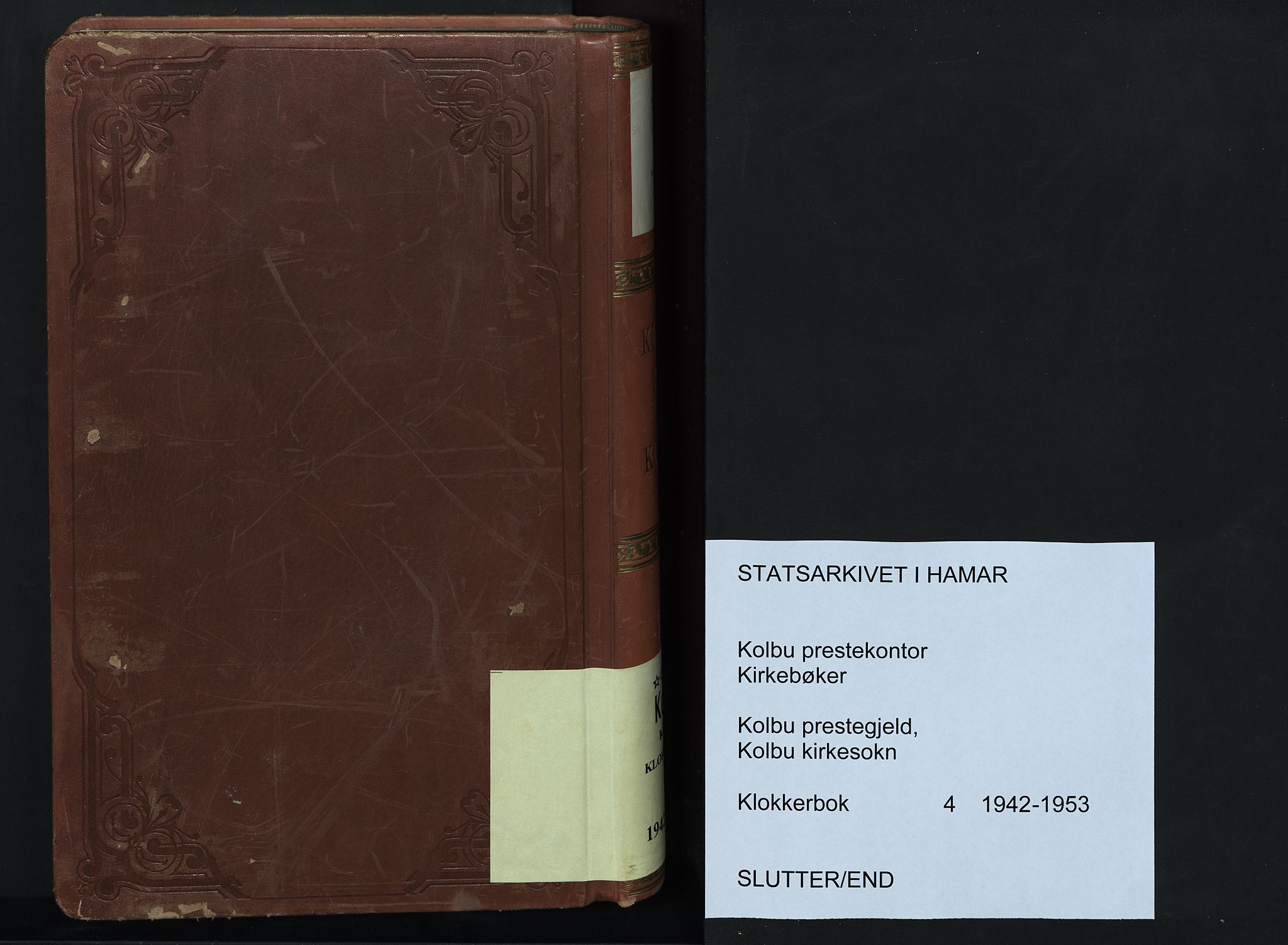 Kolbu prestekontor, SAH/PREST-110/H/Ha/Hab/L0004: Parish register (copy) no. 4, 1942-1953