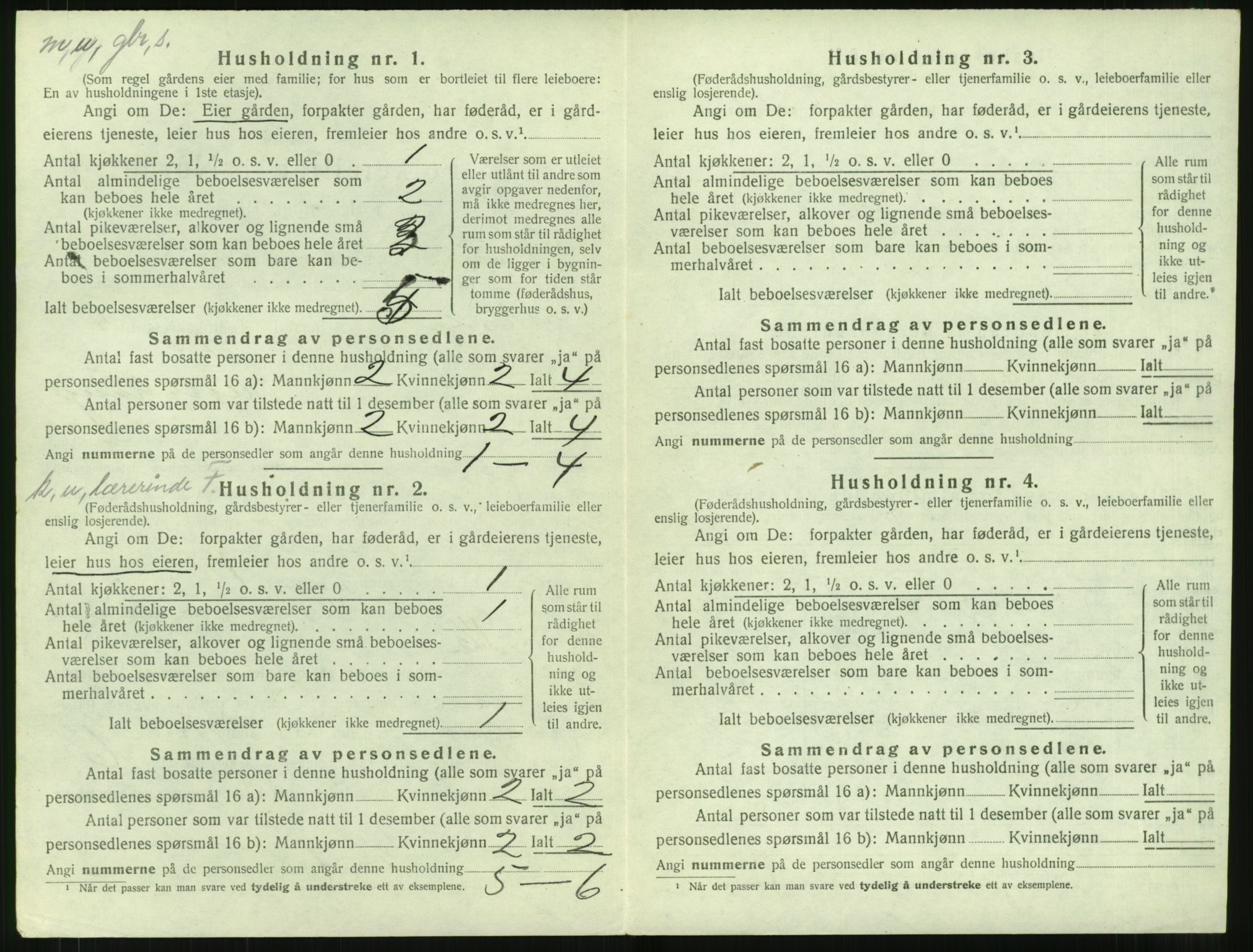 SAT, 1920 census for Giske, 1920, p. 405