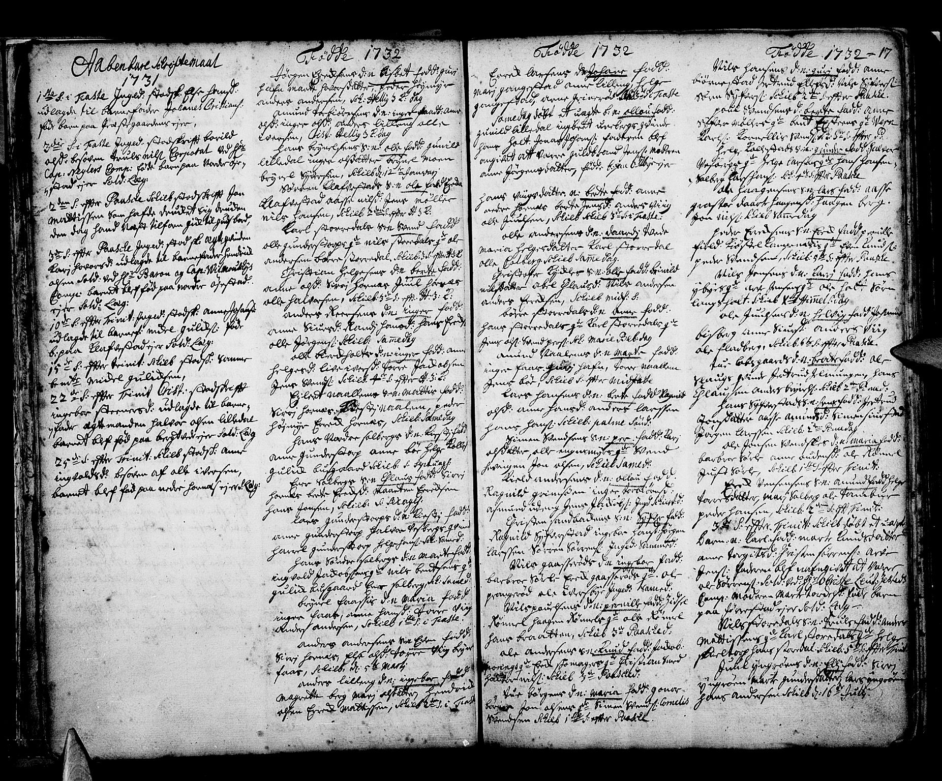 Skjeberg prestekontor Kirkebøker, SAO/A-10923/F/Fa/L0002: Parish register (official) no. I 2, 1726-1791, p. 17