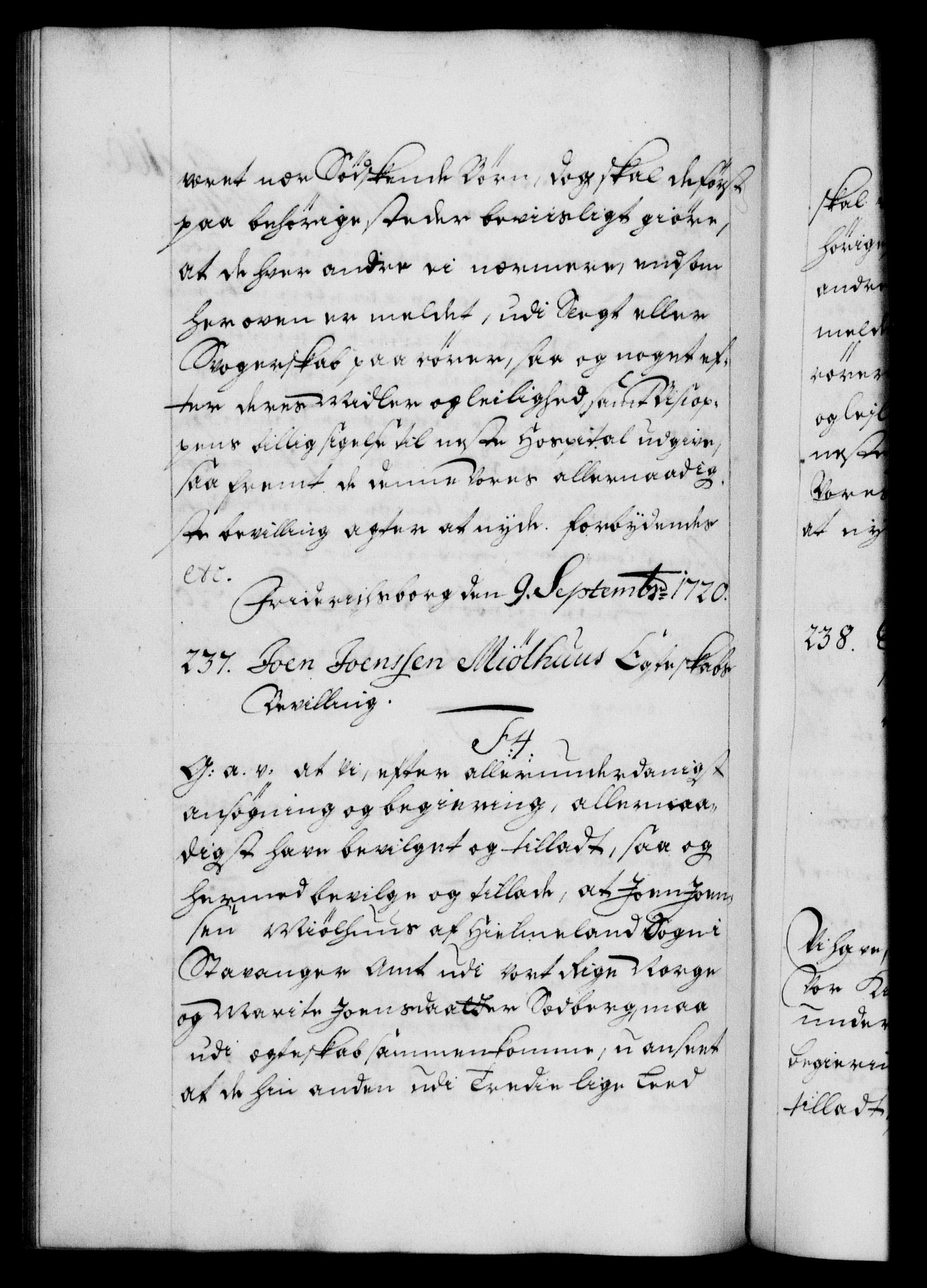 Danske Kanselli 1572-1799, AV/RA-EA-3023/F/Fc/Fca/Fcaa/L0023: Norske registre, 1720-1722, p. 160b