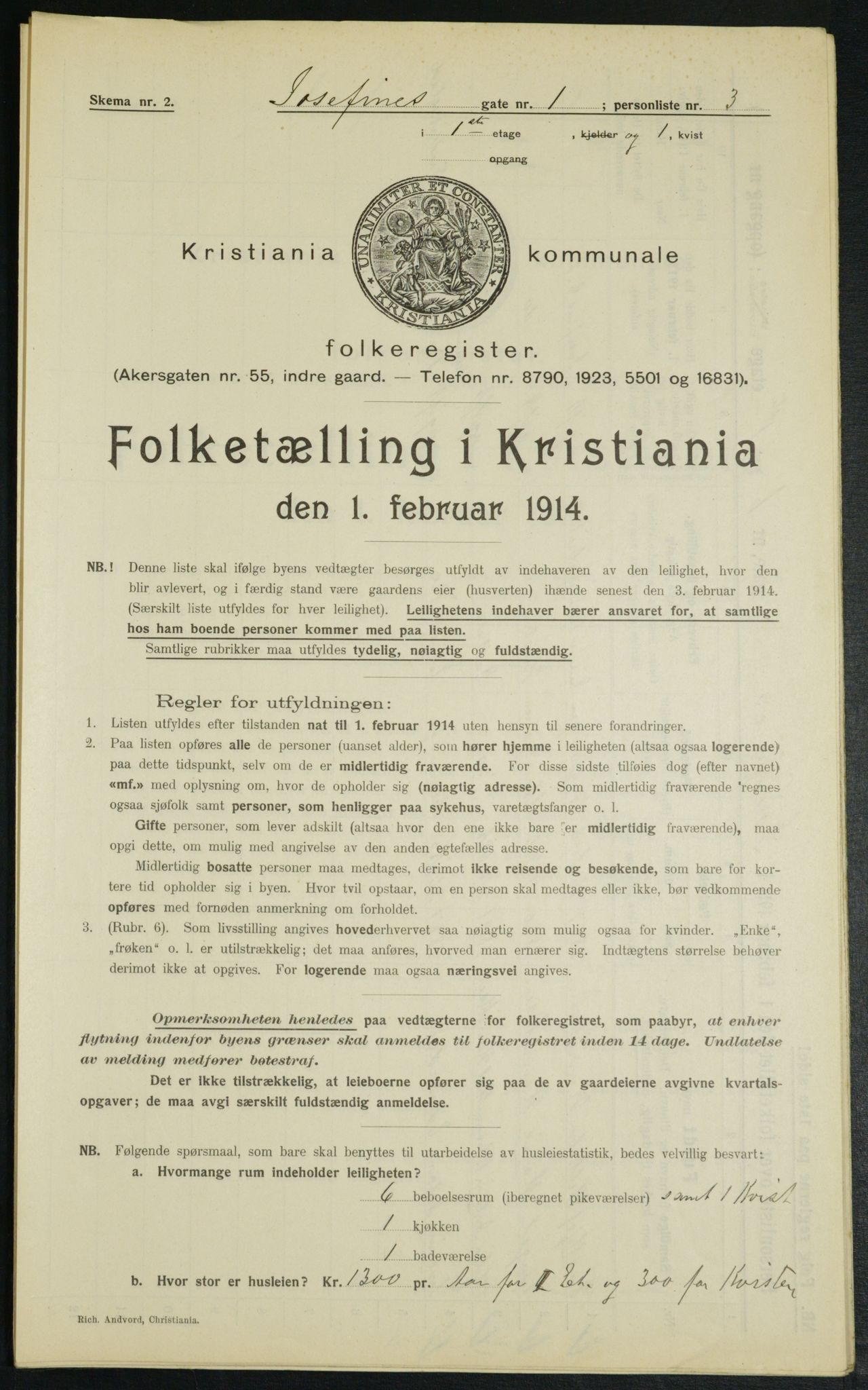 OBA, Municipal Census 1914 for Kristiania, 1914, p. 47324