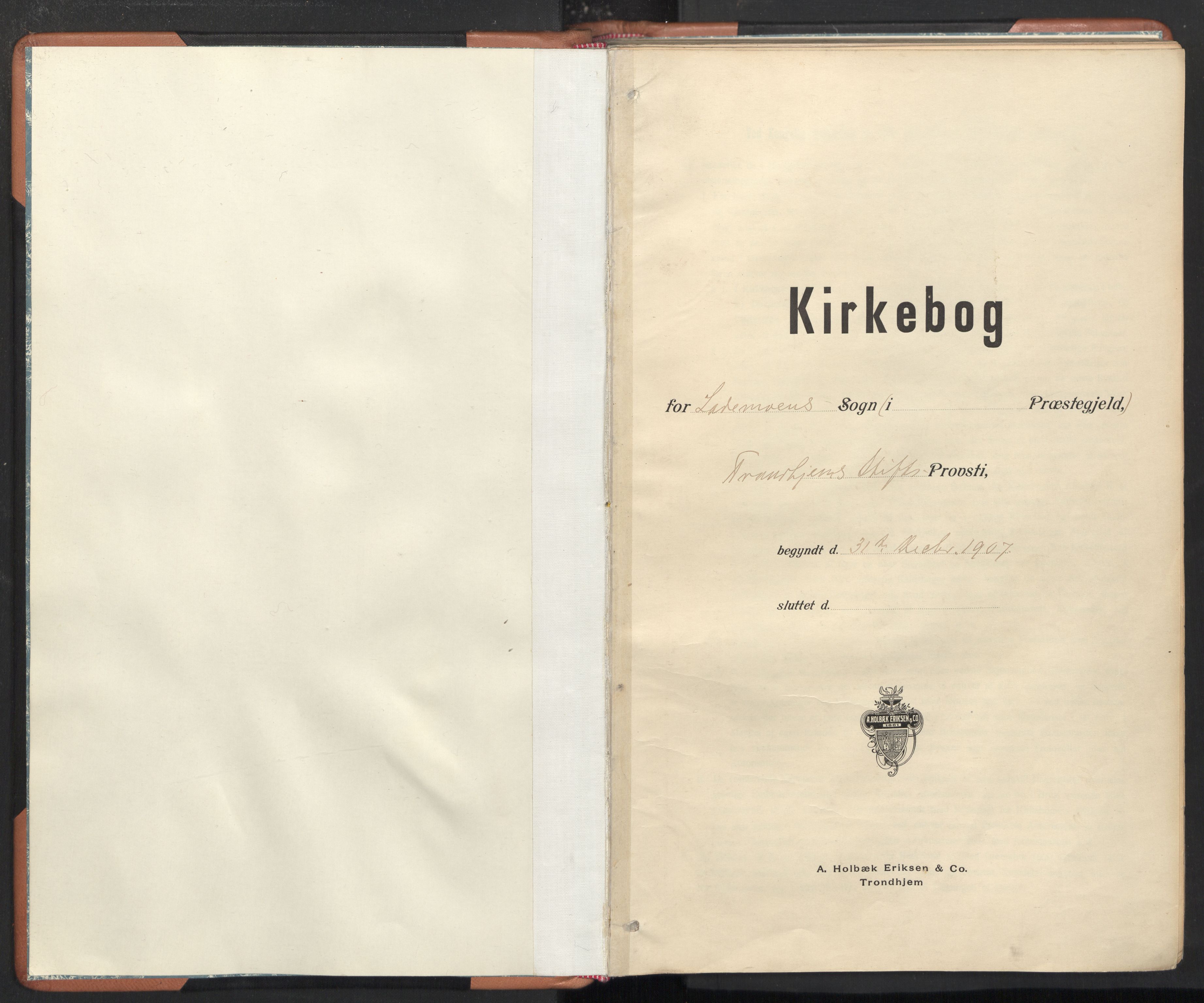 Ministerialprotokoller, klokkerbøker og fødselsregistre - Sør-Trøndelag, AV/SAT-A-1456/605/L0244: Parish register (official) no. 605A06, 1908-1954