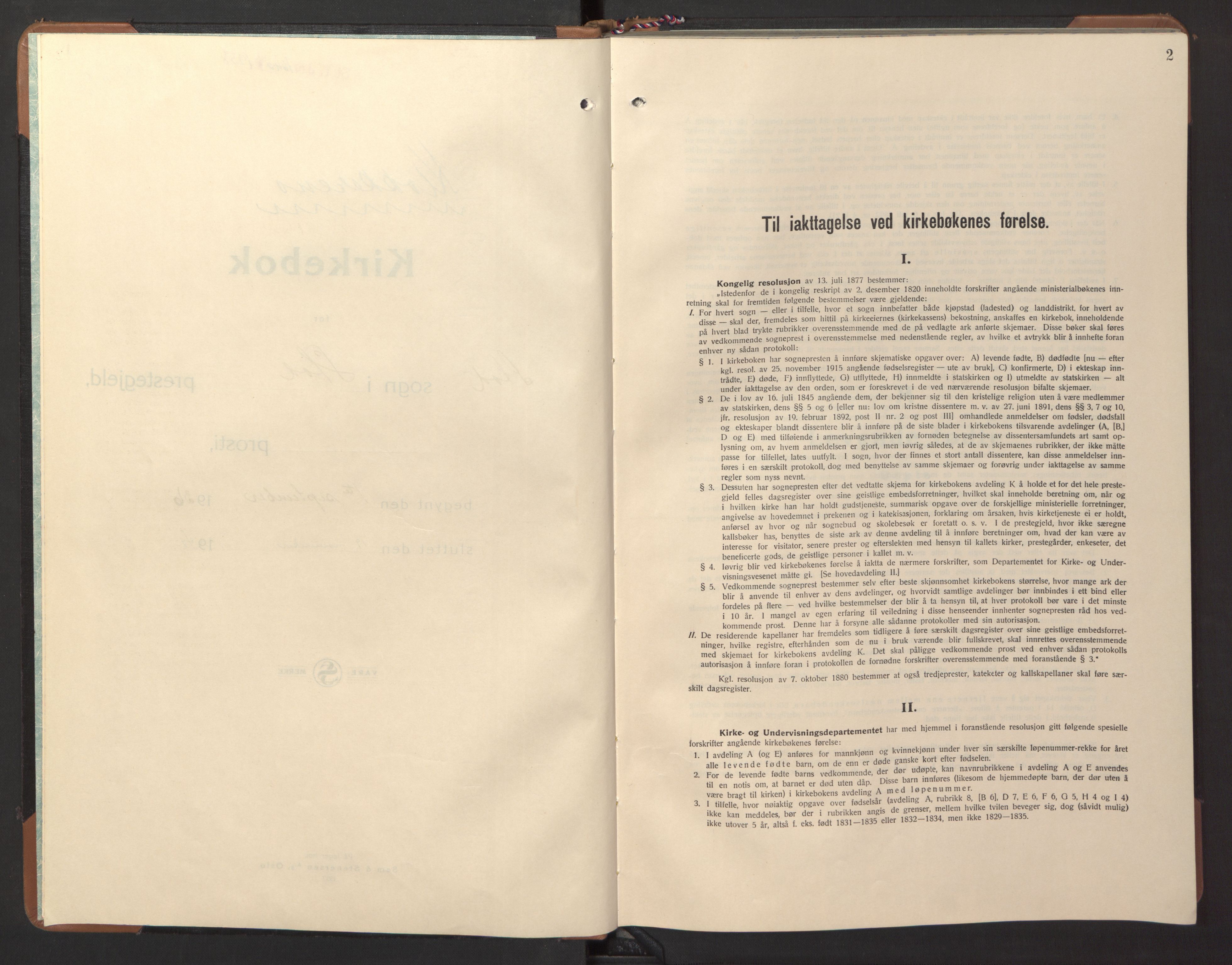 Ministerialprotokoller, klokkerbøker og fødselsregistre - Nord-Trøndelag, AV/SAT-A-1458/746/L0456: Parish register (copy) no. 746C02, 1936-1948, p. 2