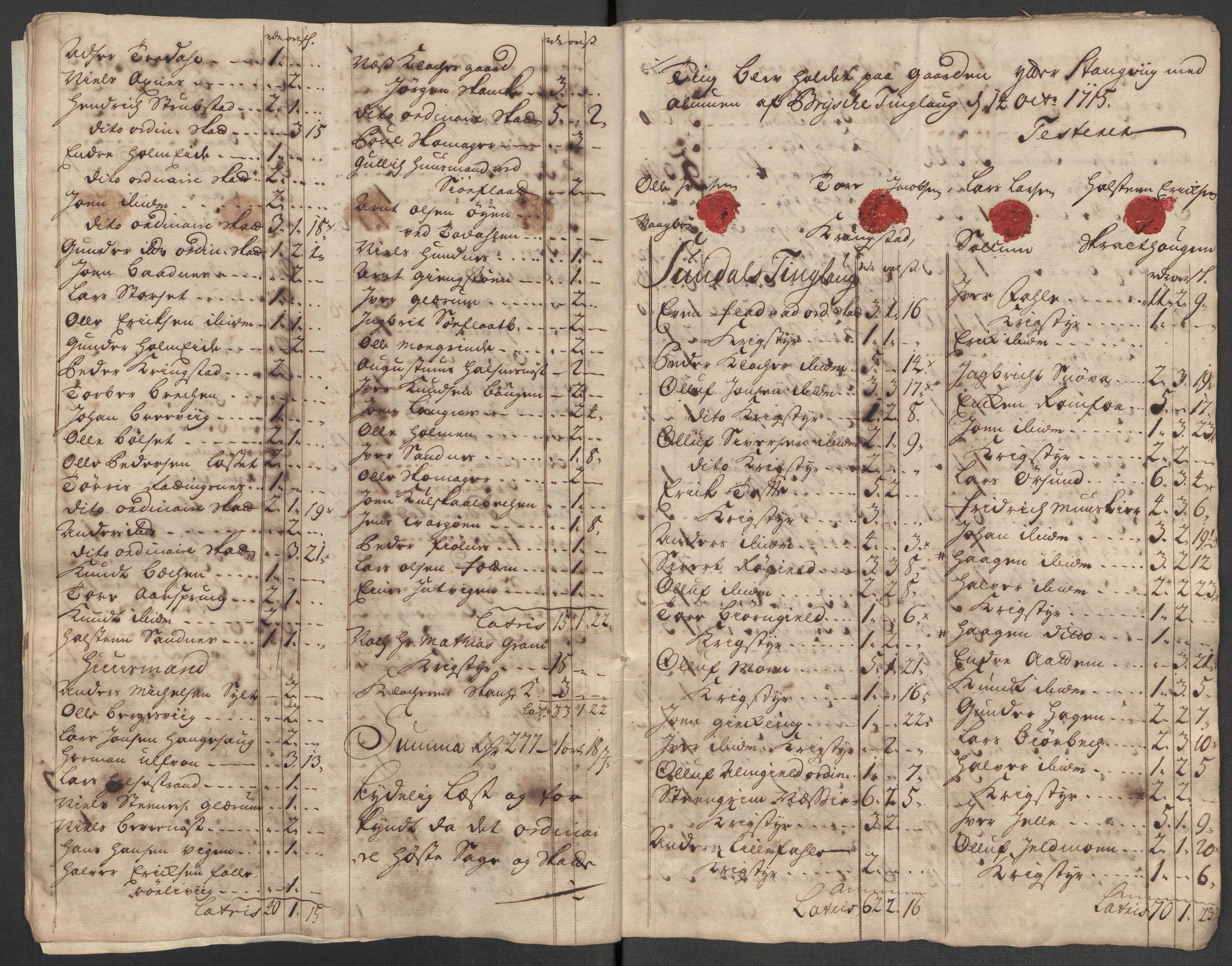 Rentekammeret inntil 1814, Reviderte regnskaper, Fogderegnskap, AV/RA-EA-4092/R56/L3748: Fogderegnskap Nordmøre, 1714-1715, p. 583