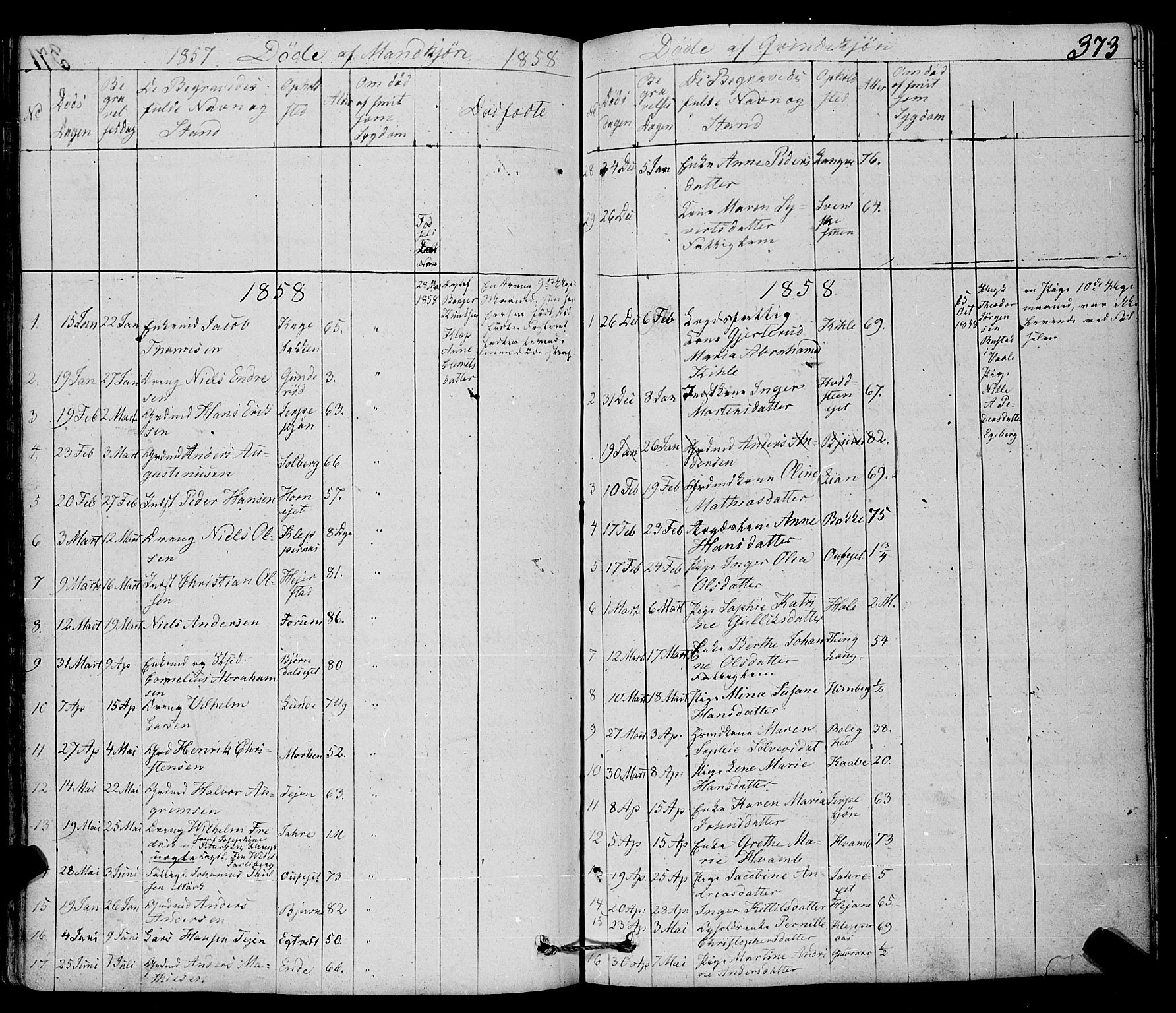 Ramnes kirkebøker, AV/SAKO-A-314/F/Fa/L0005: Parish register (official) no. I 5, 1841-1861, p. 372-373