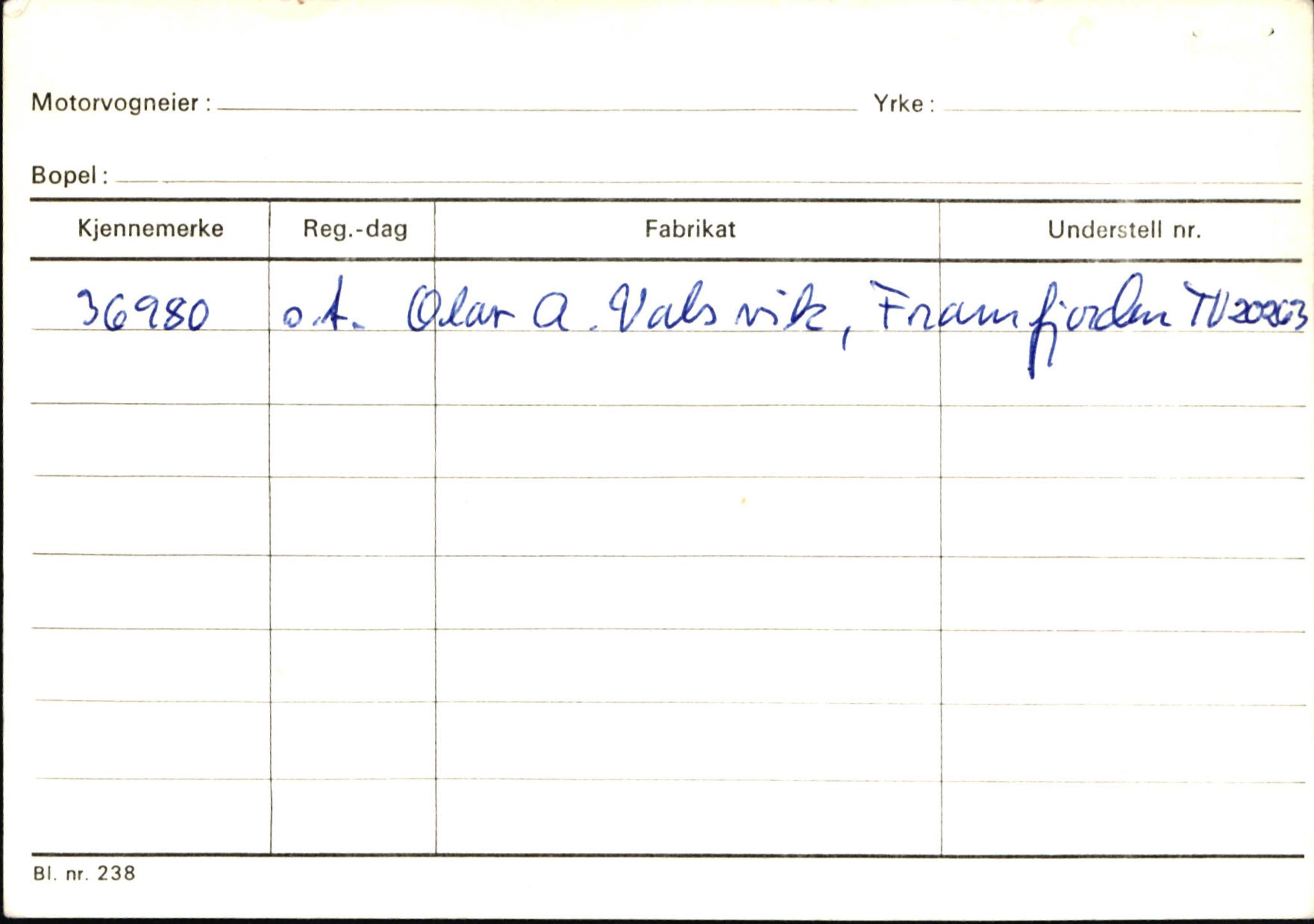 Statens vegvesen, Sogn og Fjordane vegkontor, AV/SAB-A-5301/4/F/L0146: Registerkort Årdal R-Å samt diverse kort, 1945-1975, p. 1494