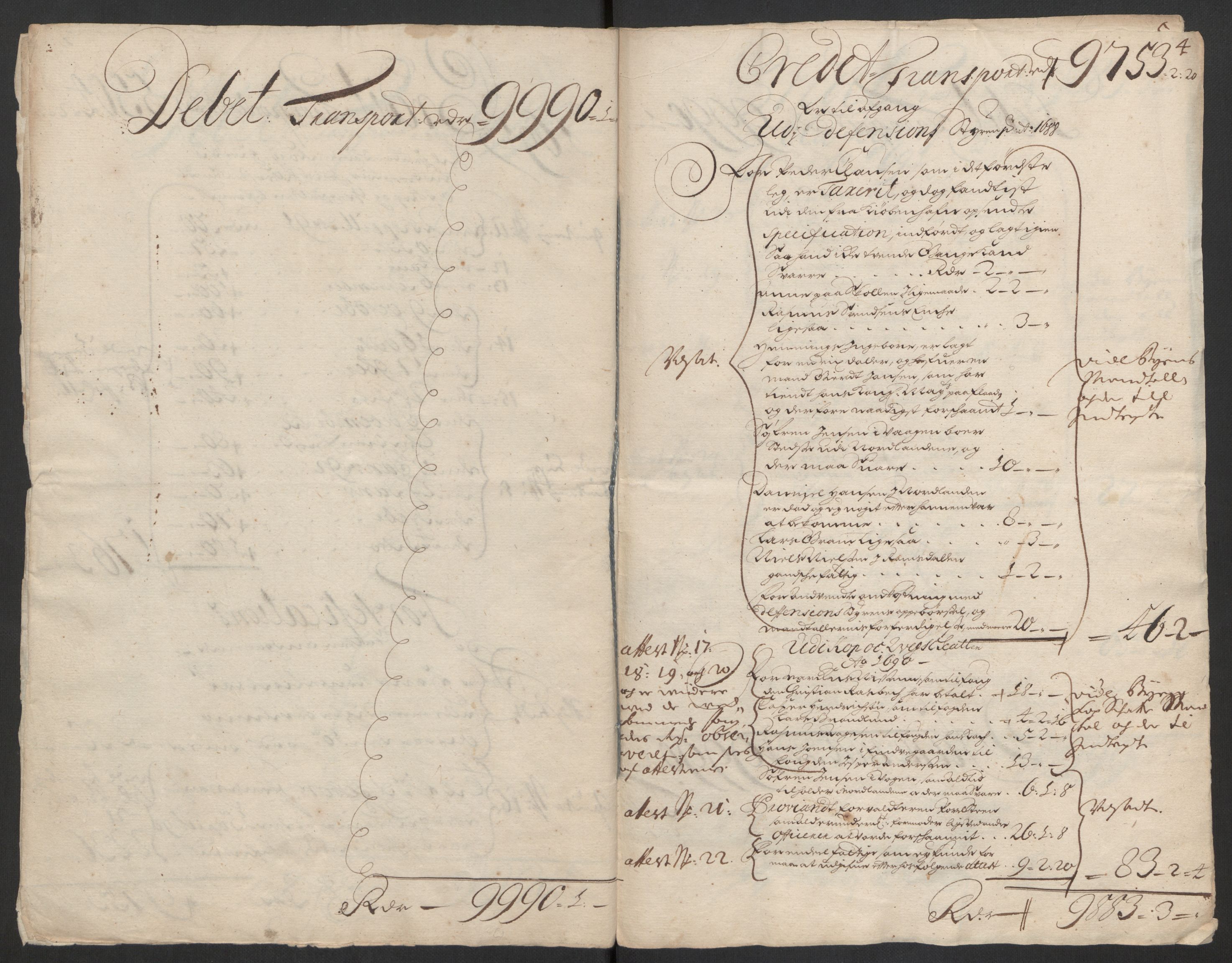 Rentekammeret inntil 1814, Reviderte regnskaper, Byregnskaper, AV/RA-EA-4066/R/Rs/L0505: [S2] Kontribusjonsregnskap, 1686-1691, p. 5