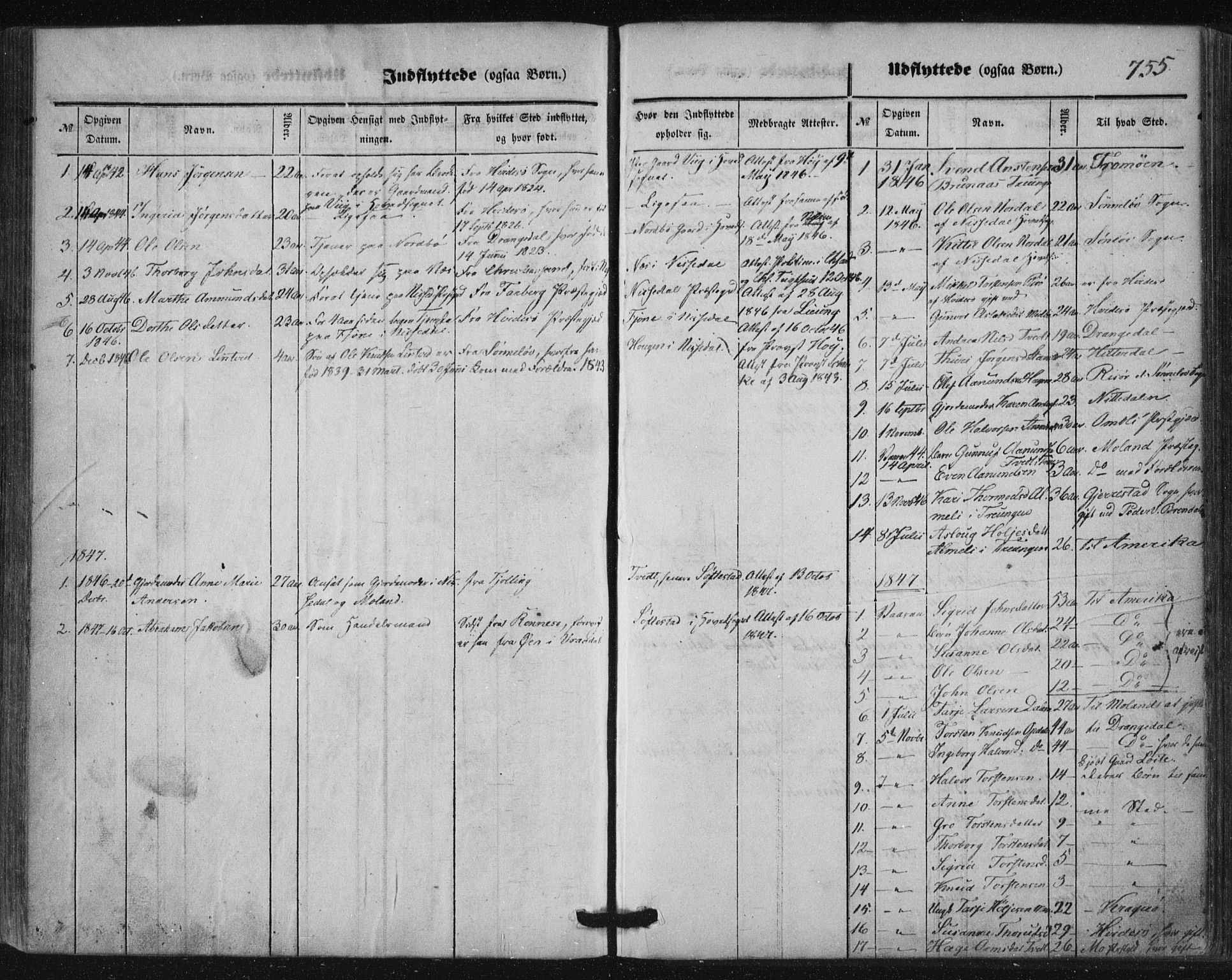 Nissedal kirkebøker, AV/SAKO-A-288/F/Fa/L0003: Parish register (official) no. I 3, 1846-1870, p. 754-755