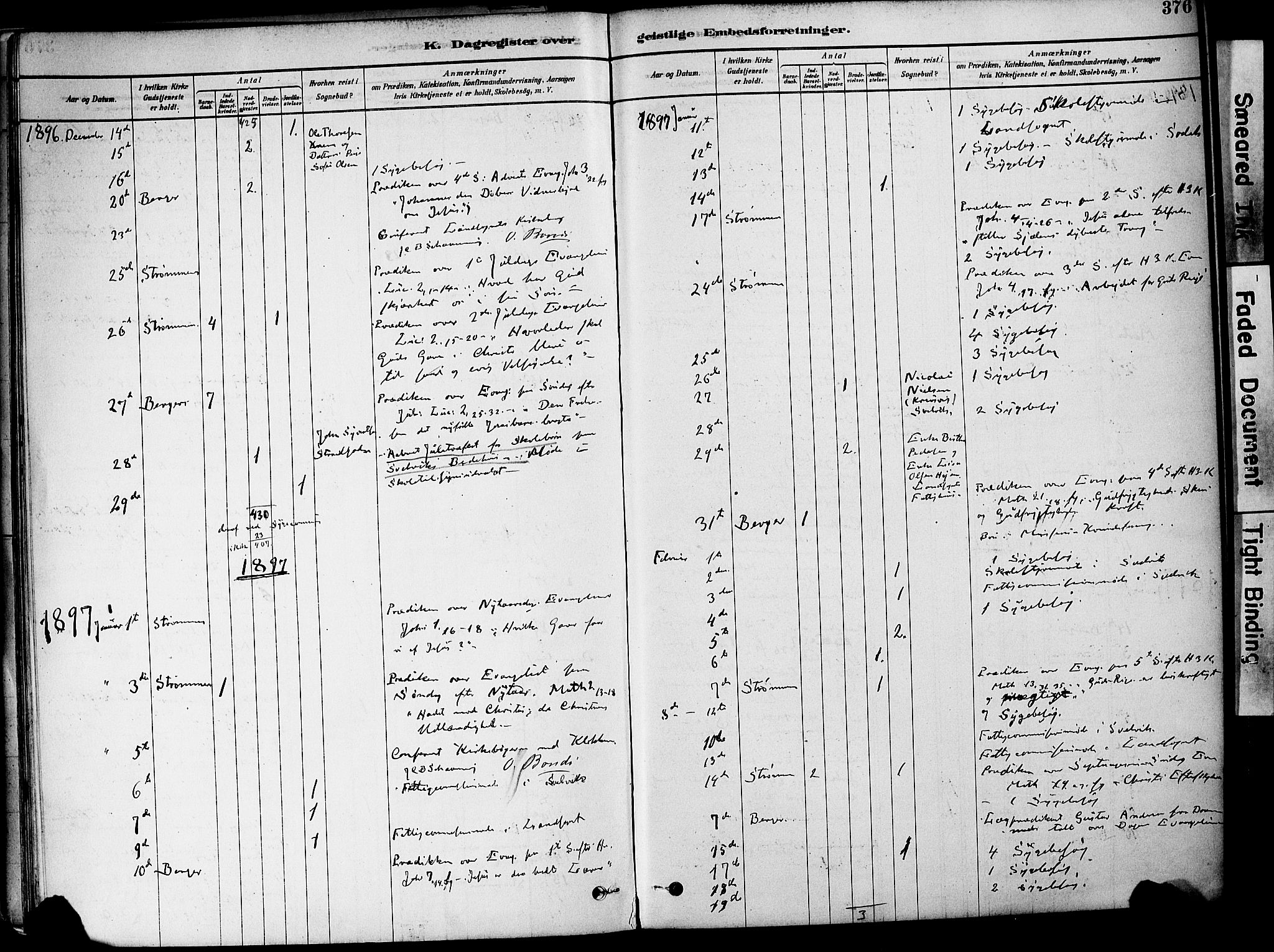 Strømm kirkebøker, AV/SAKO-A-322/F/Fa/L0004: Parish register (official) no. I 4, 1878-1899, p. 376