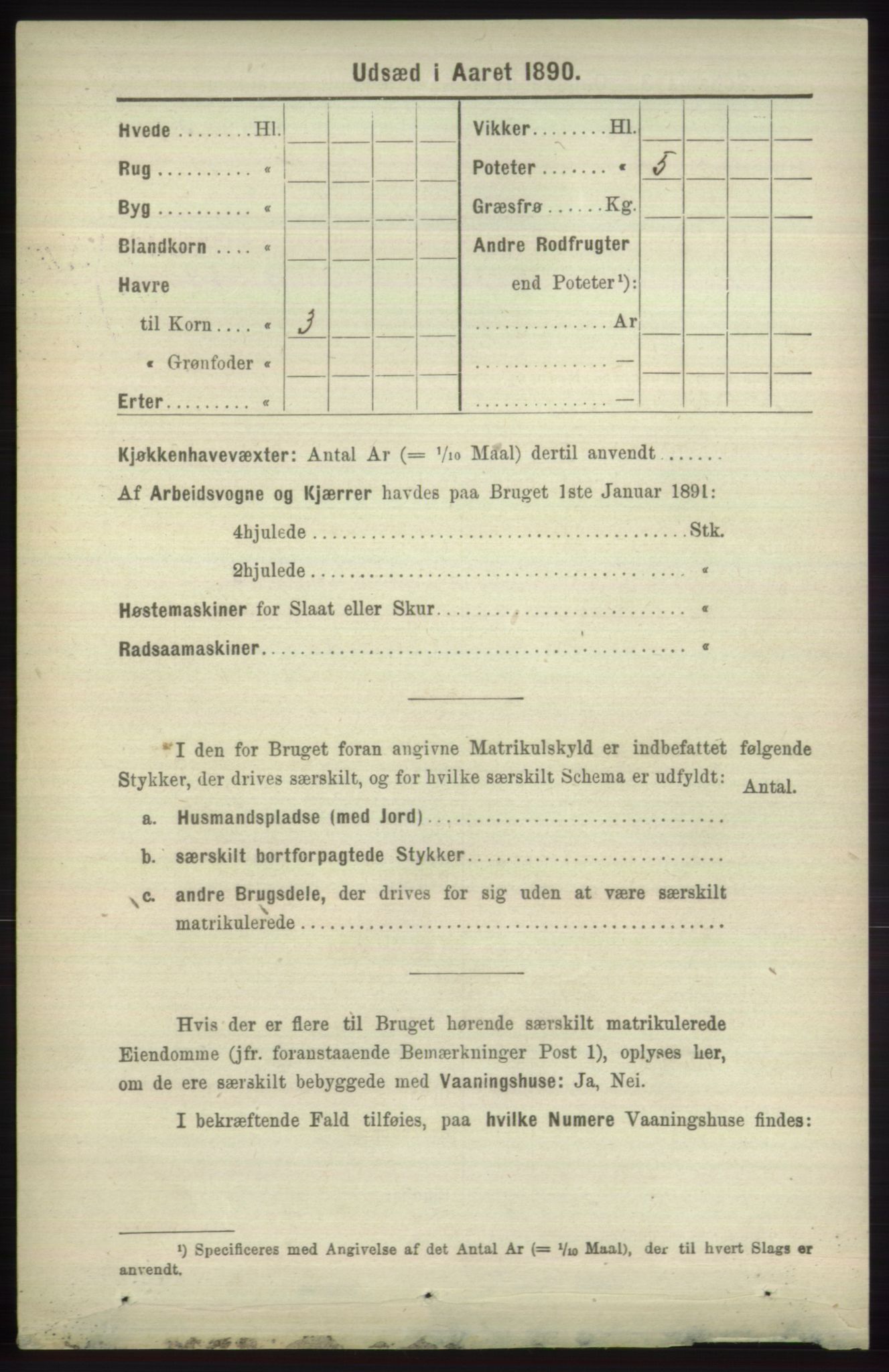RA, 1891 census for 1251 Bruvik, 1891, p. 4442