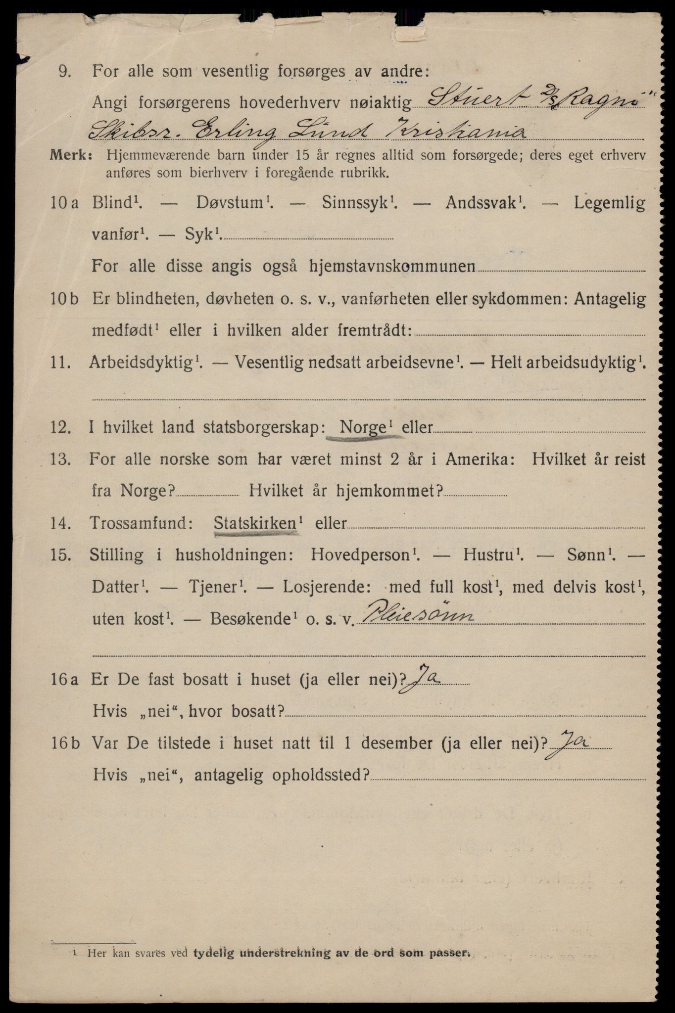 SAT, 1920 census for Trondheim, 1920, p. 115487