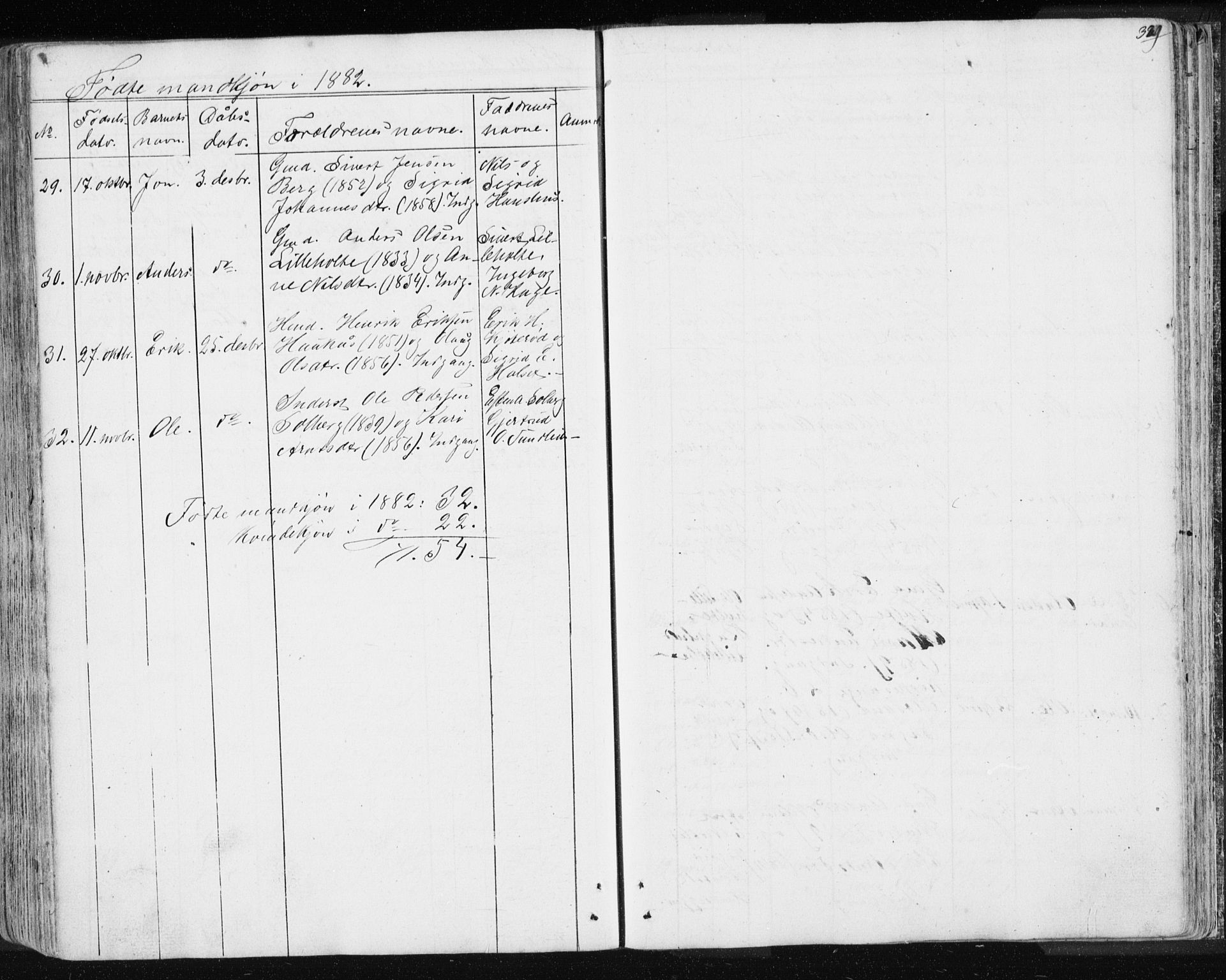Ministerialprotokoller, klokkerbøker og fødselsregistre - Sør-Trøndelag, SAT/A-1456/689/L1043: Parish register (copy) no. 689C02, 1816-1892, p. 329