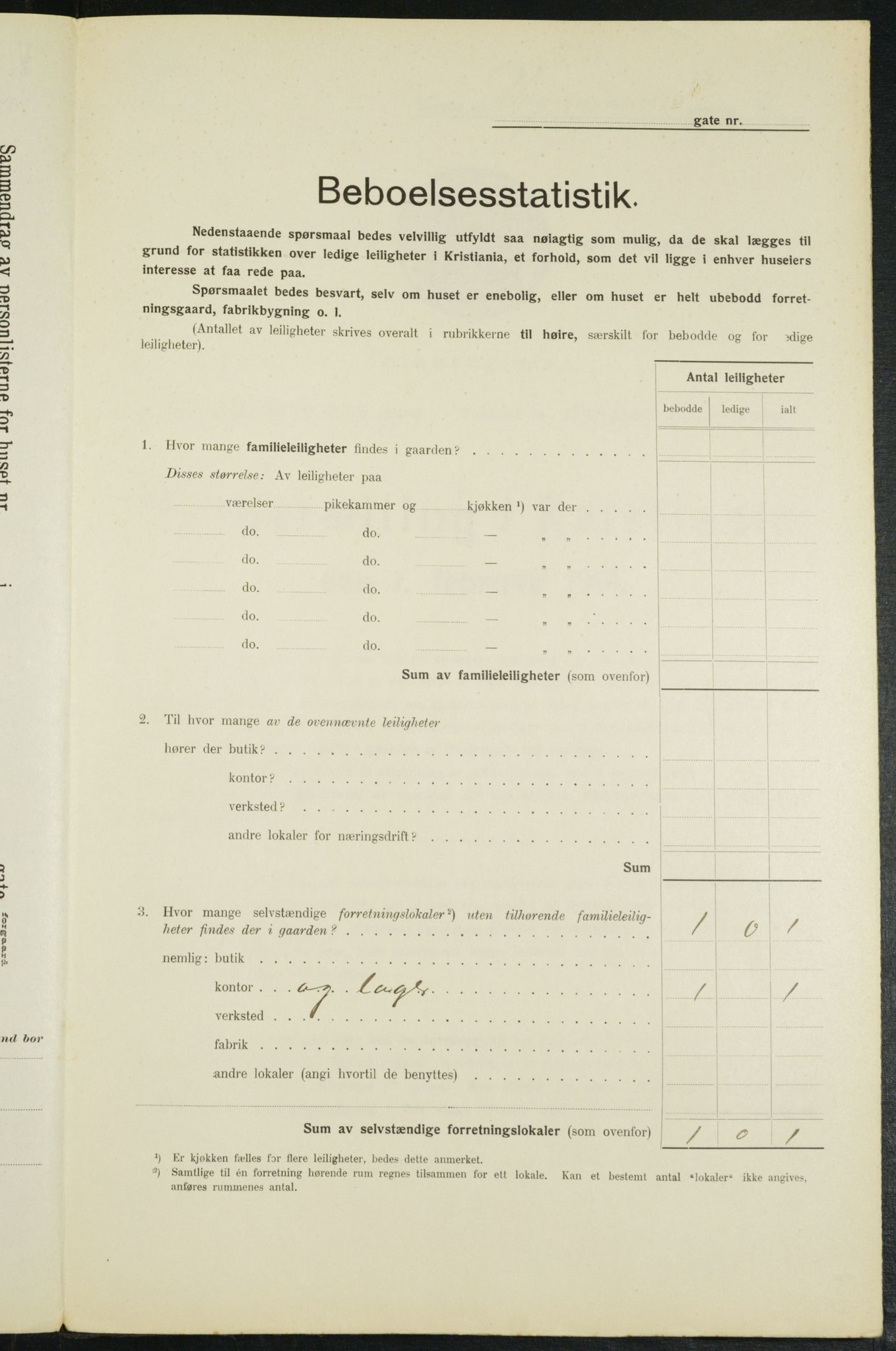 OBA, Municipal Census 1914 for Kristiania, 1914, p. 125155