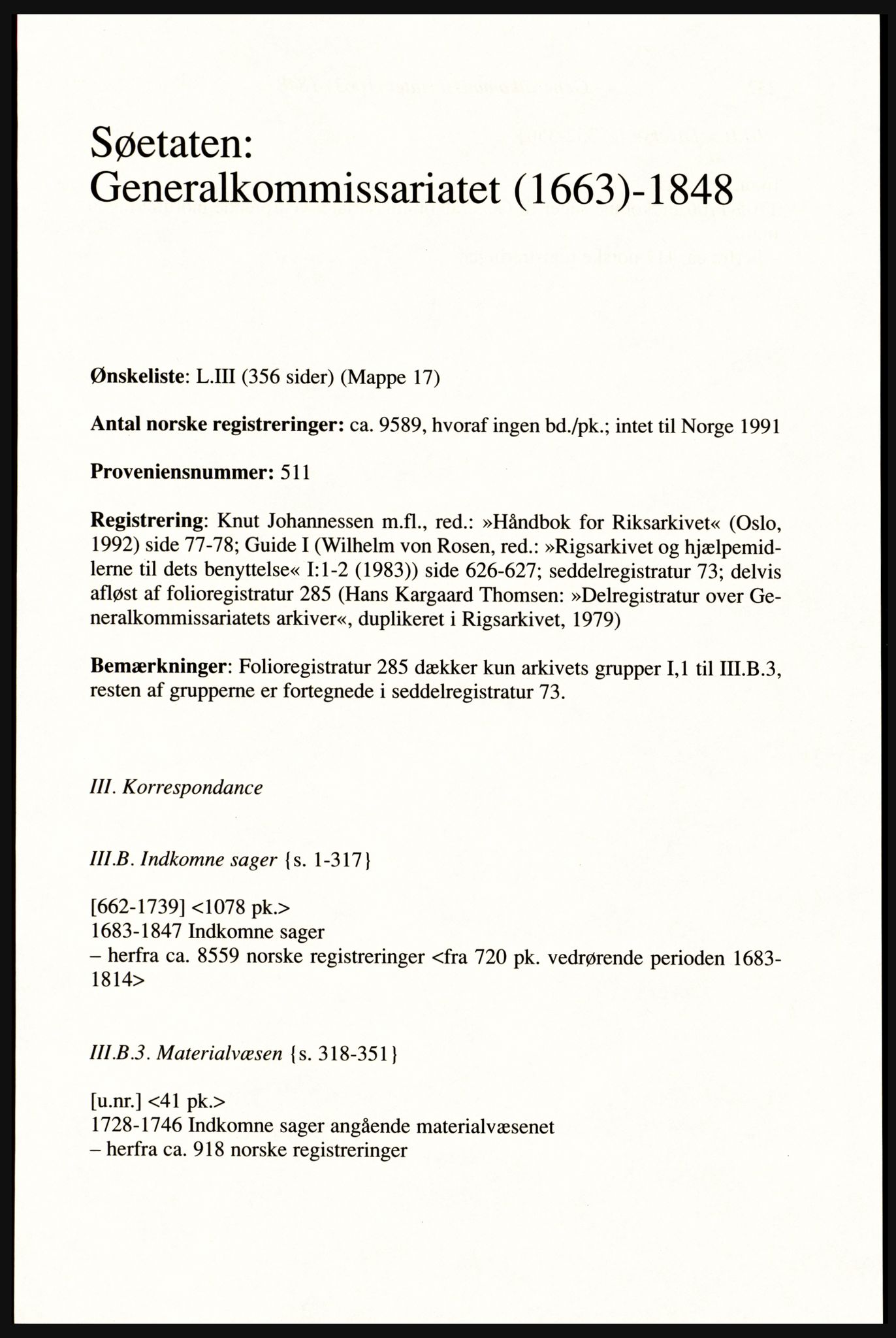 Publikasjoner utgitt av Arkivverket, PUBL/PUBL-001/A/0002: Erik Gøbel: NOREG, Tværregistratur over norgesrelevant materiale i Rigsarkivet i København (2000), 2000, p. 233