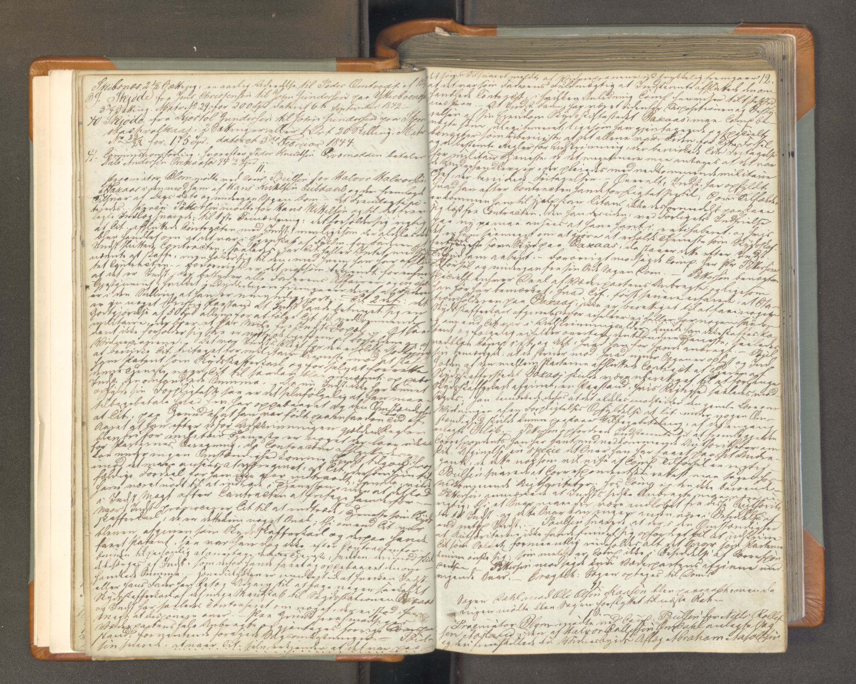 Nedre Telemark sorenskriveri, AV/SAKO-A-135/F/Fa/L0043: Tingbok, 1845-1850, p. 11b-12a