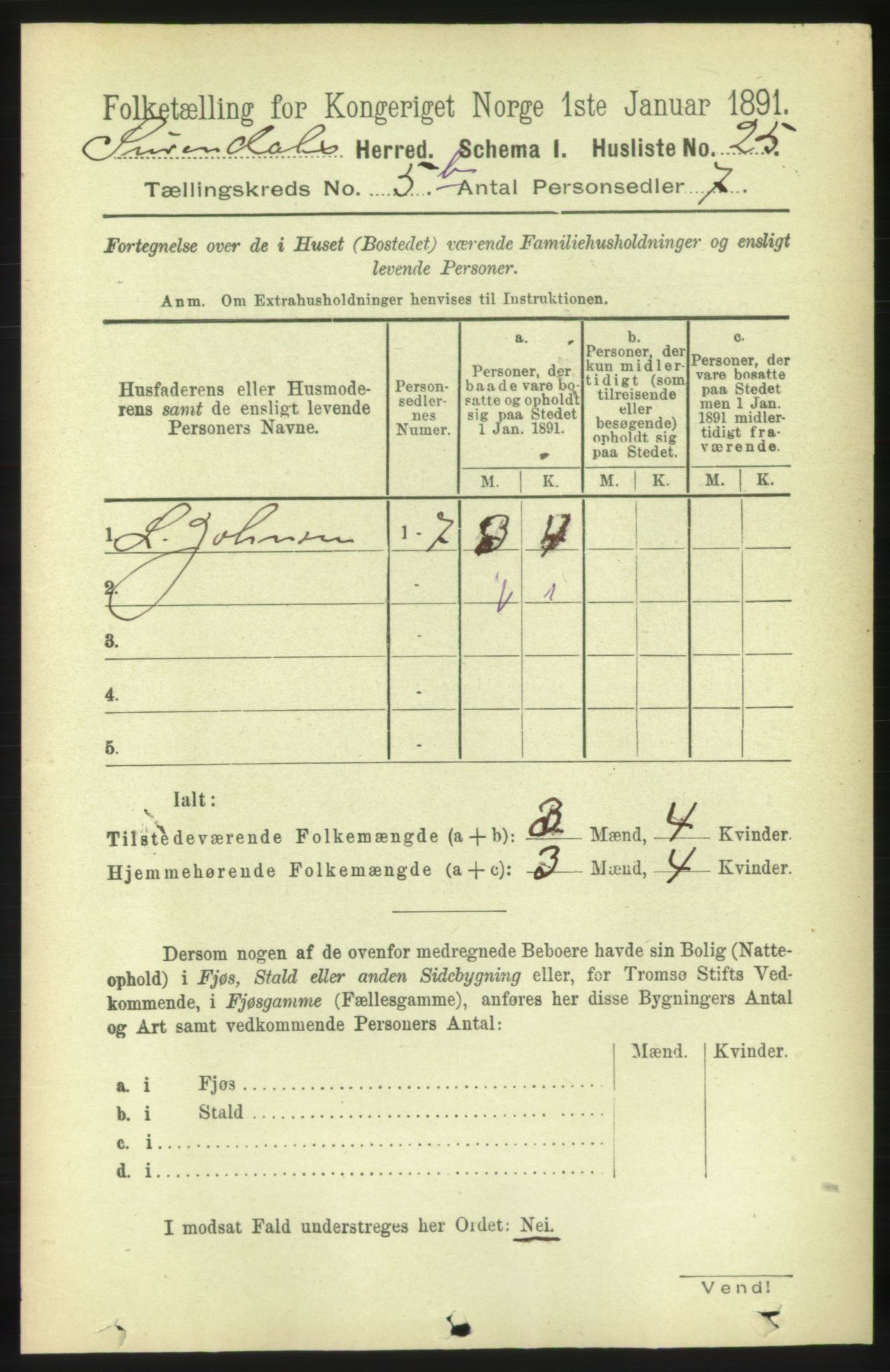 RA, 1891 census for 1566 Surnadal, 1891, p. 1481