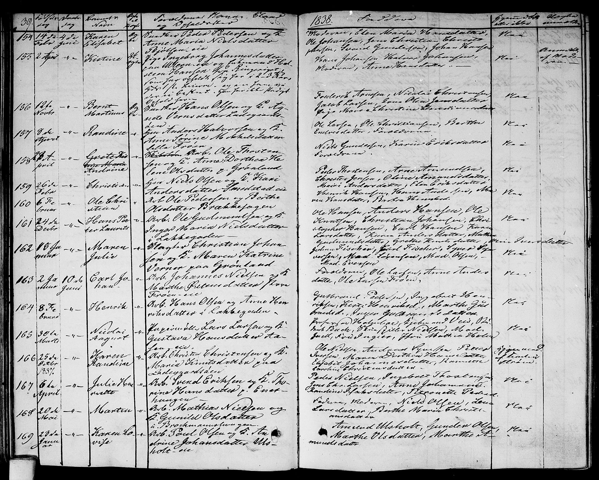 Aker prestekontor kirkebøker, SAO/A-10861/F/L0016: Parish register (official) no. 16, 1827-1841, p. 39