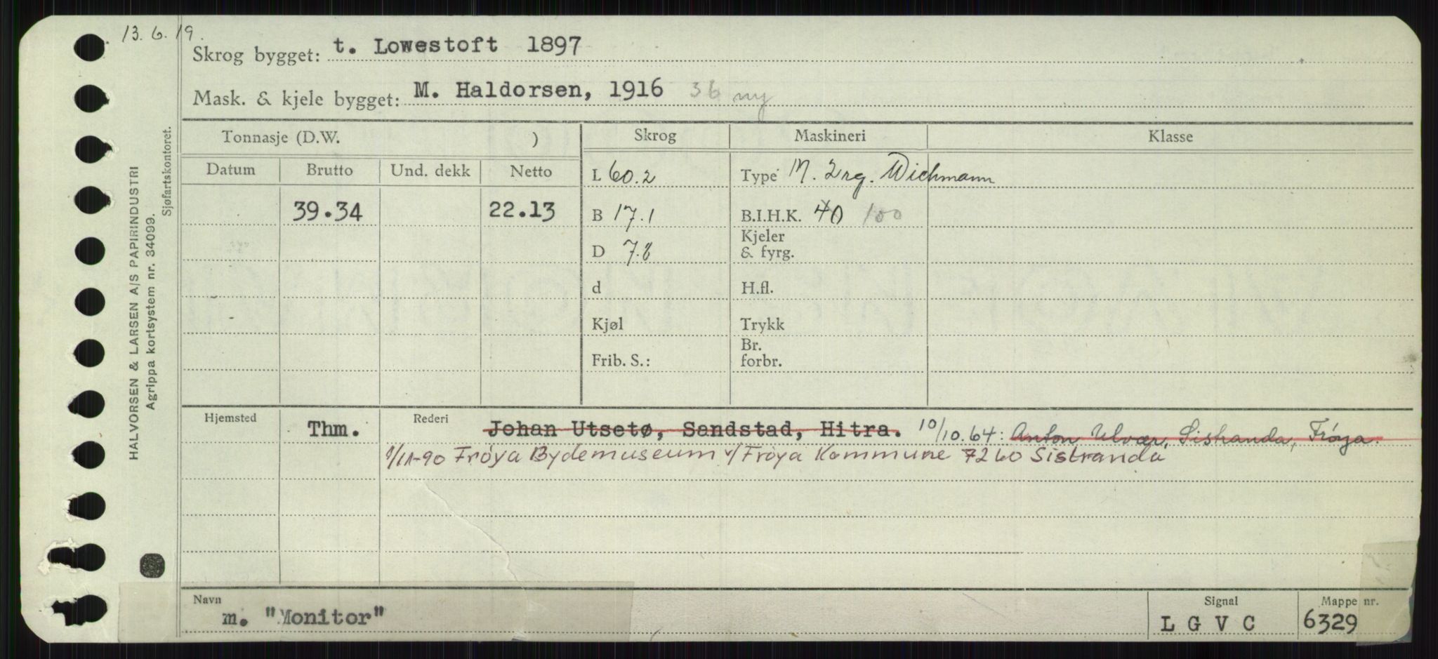Sjøfartsdirektoratet med forløpere, Skipsmålingen, AV/RA-S-1627/H/Ha/L0004/0001: Fartøy, Mas-R / Fartøy, Mas-Odd, p. 227