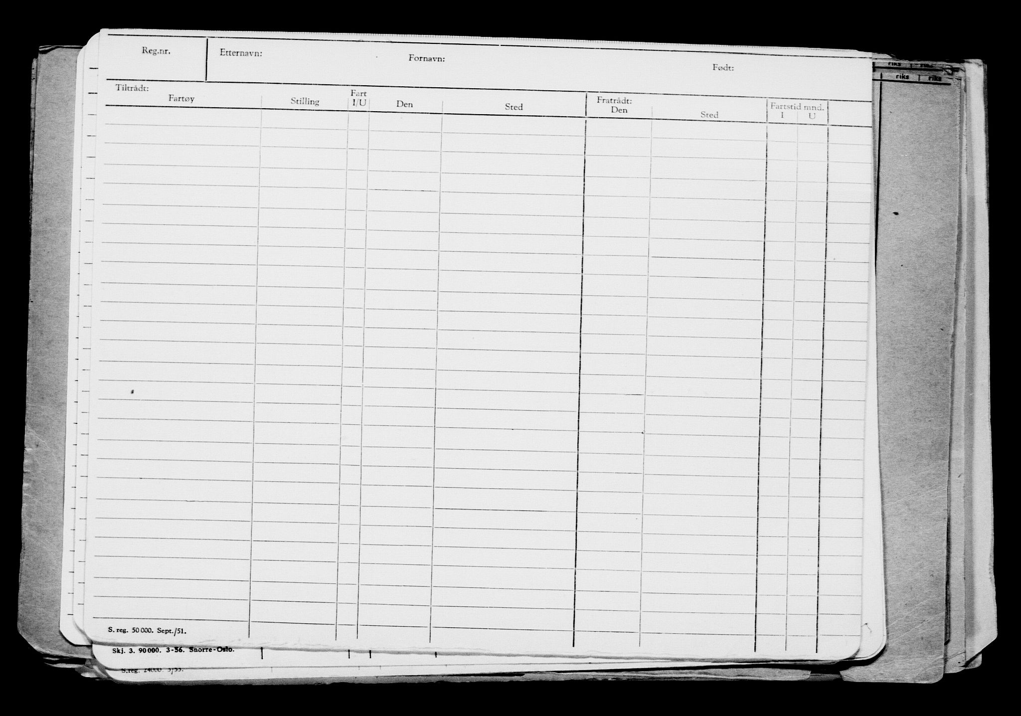 Direktoratet for sjømenn, AV/RA-S-3545/G/Gb/L0101: Hovedkort, 1911, p. 143