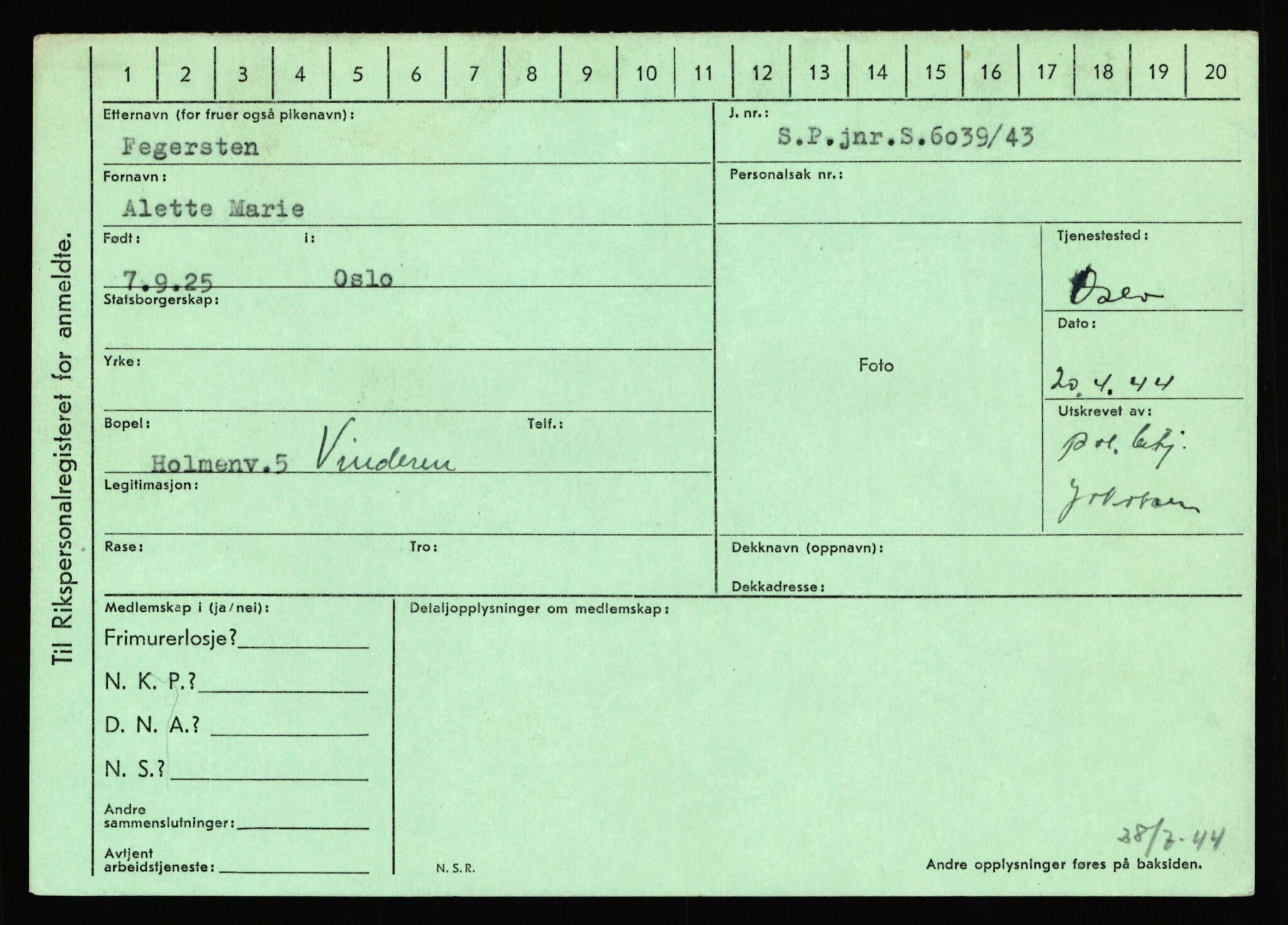 Statspolitiet - Hovedkontoret / Osloavdelingen, AV/RA-S-1329/C/Ca/L0004: Eid - funn av gjenstander	, 1943-1945, p. 2769