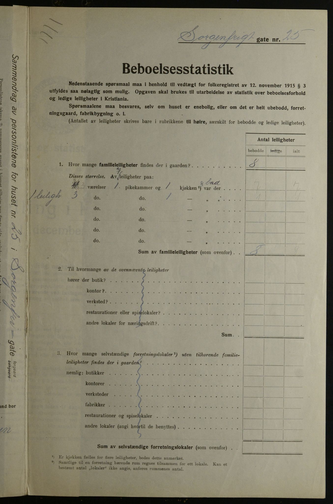 OBA, Municipal Census 1923 for Kristiania, 1923, p. 110503