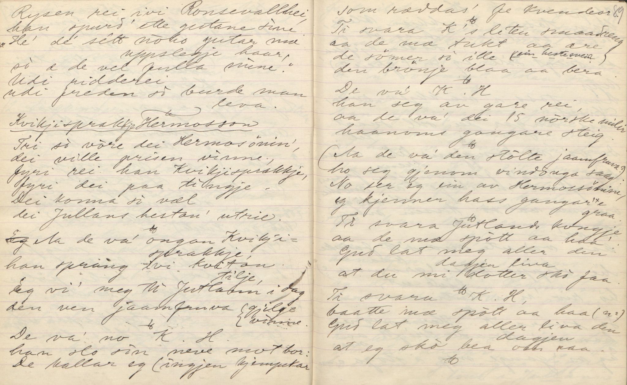 Rikard Berge, TEMU/TGM-A-1003/F/L0004/0019: 101-159 / 122 Eidsborg, Heiddalsmo, 1910, p. 88-89