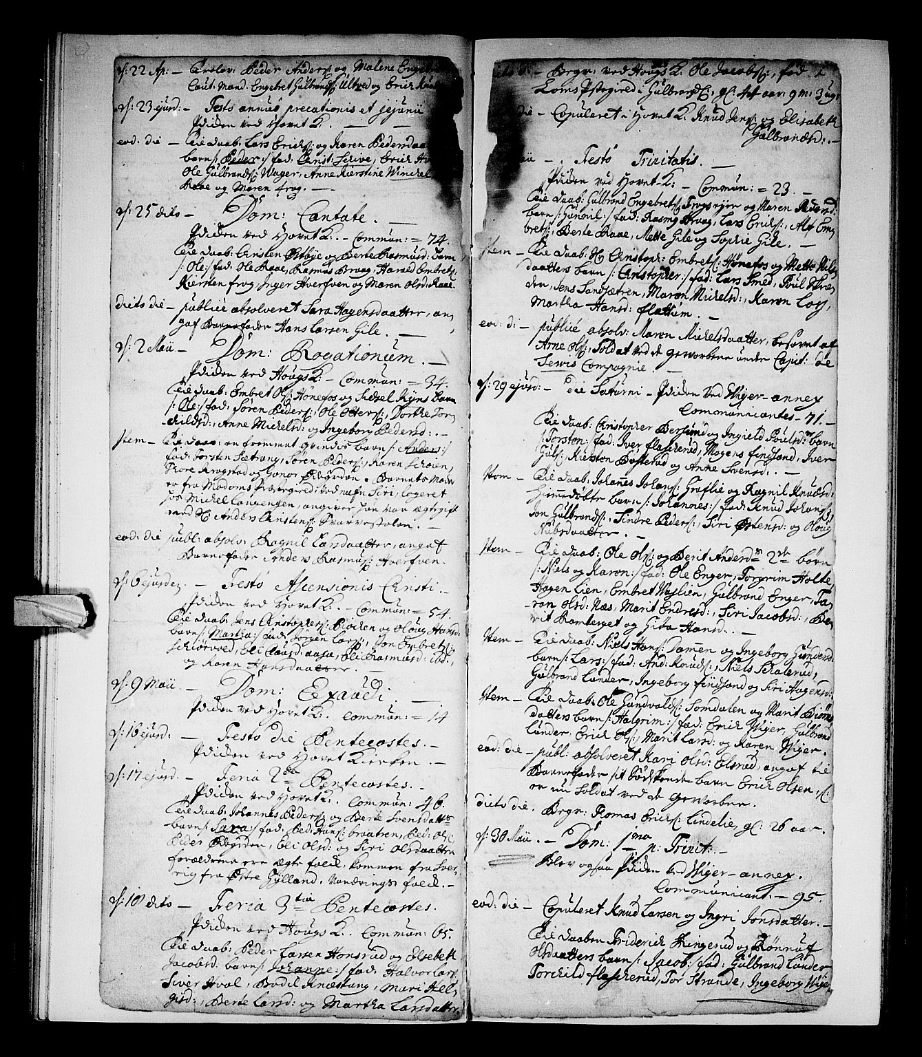Norderhov kirkebøker, SAKO/A-237/F/Fa/L0002b: Parish register (official) no. 2B, 1726-1739, p. 324-325
