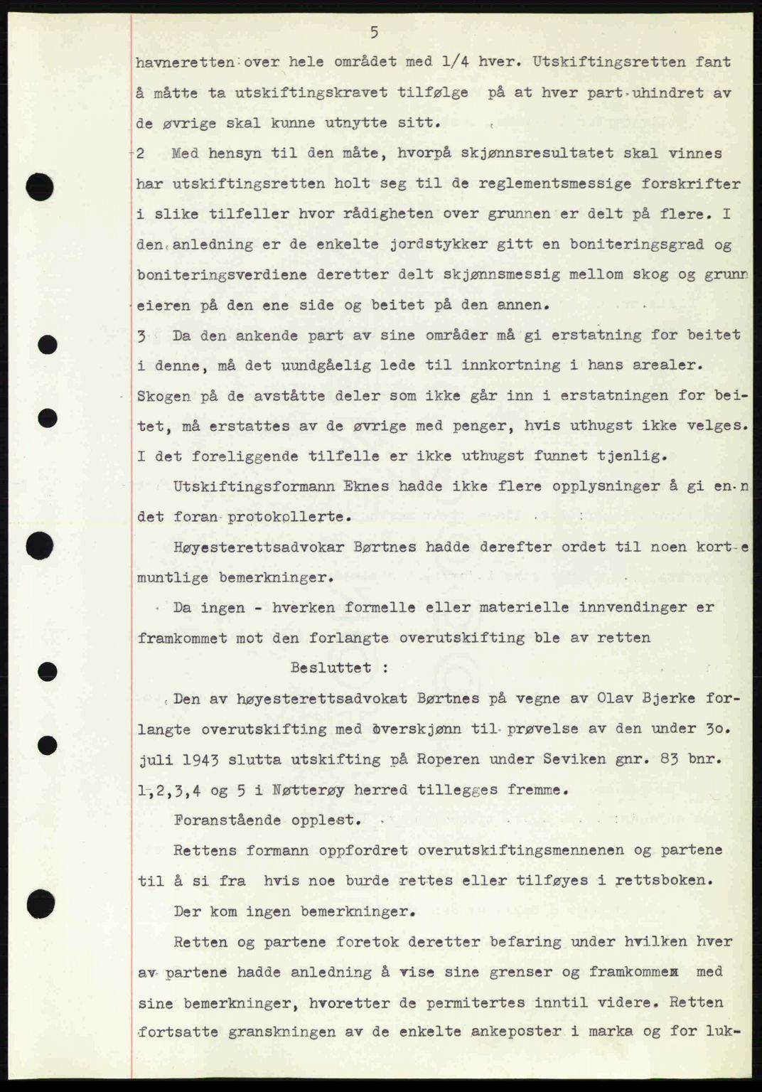 Tønsberg sorenskriveri, AV/SAKO-A-130/G/Ga/Gaa/L0015: Mortgage book no. A15, 1944-1944, Diary no: : 1109/1944