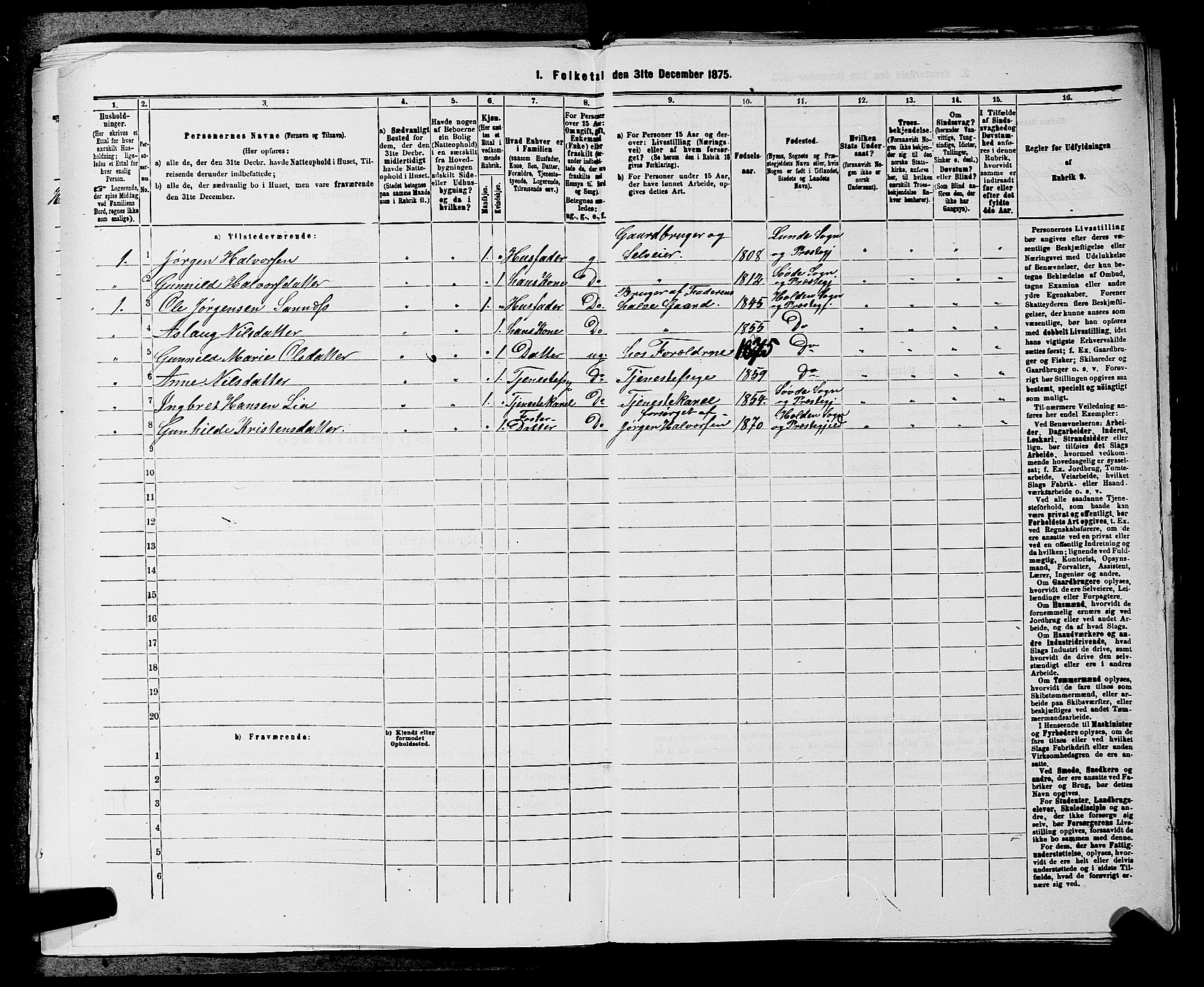 SAKO, 1875 census for 0819P Holla, 1875, p. 987