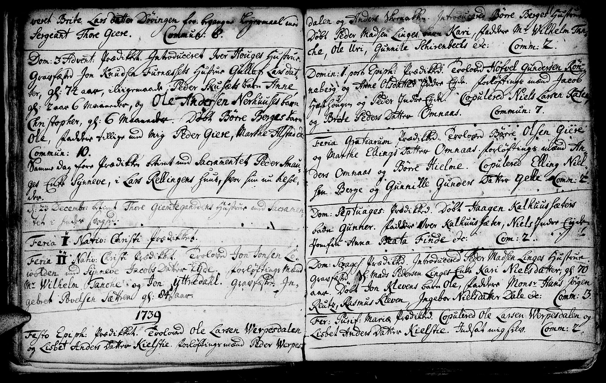 Ministerialprotokoller, klokkerbøker og fødselsregistre - Møre og Romsdal, SAT/A-1454/519/L0240: Parish register (official) no. 519A01 /1, 1736-1760, p. 11