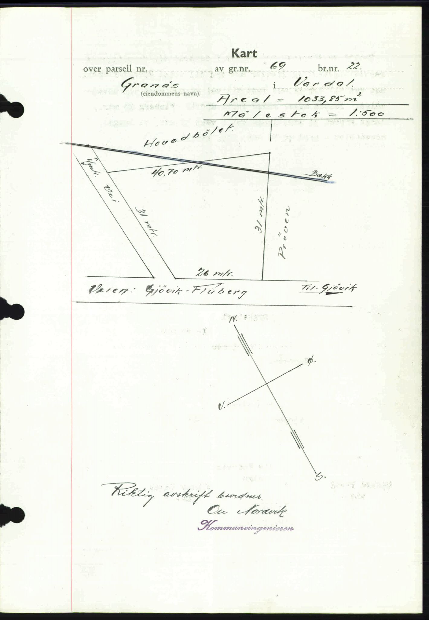 Toten tingrett, SAH/TING-006/H/Hb/Hbc/L0008: Mortgage book no. Hbc-08, 1941-1941, Diary no: : 2188/1941