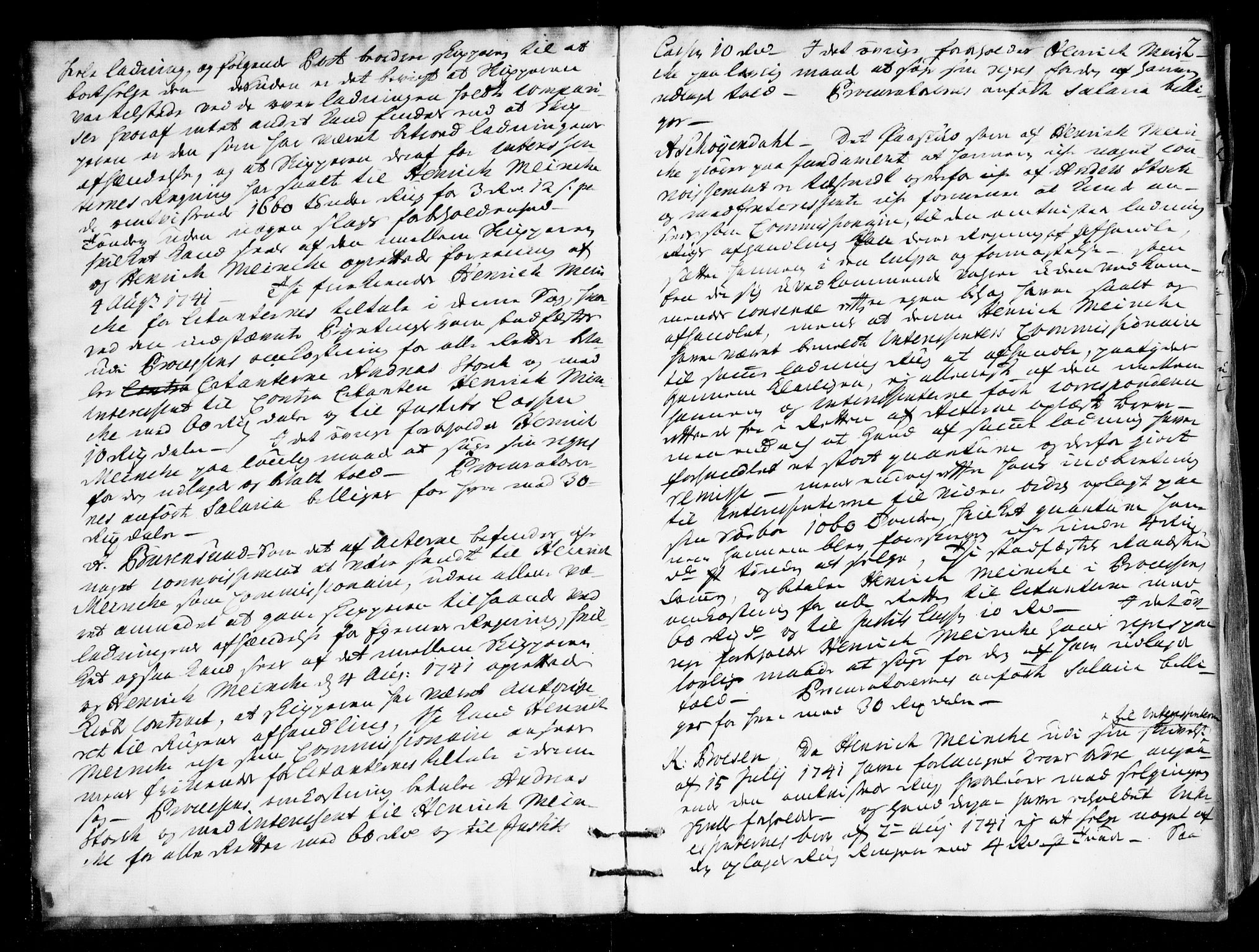 Overhoffretten 1667-1797, AV/RA-EA-2884/Ac/L0180: Voteringsprotokoll, 1745, p. 1b-2a