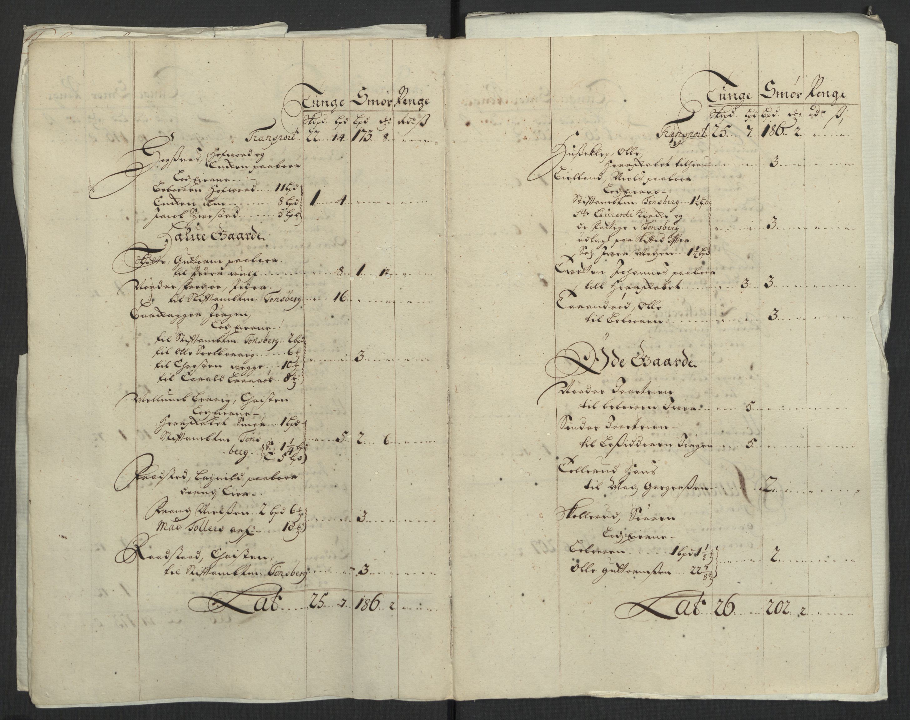 Rentekammeret inntil 1814, Reviderte regnskaper, Fogderegnskap, RA/EA-4092/R32/L1873: Fogderegnskap Jarlsberg grevskap, 1708, p. 25