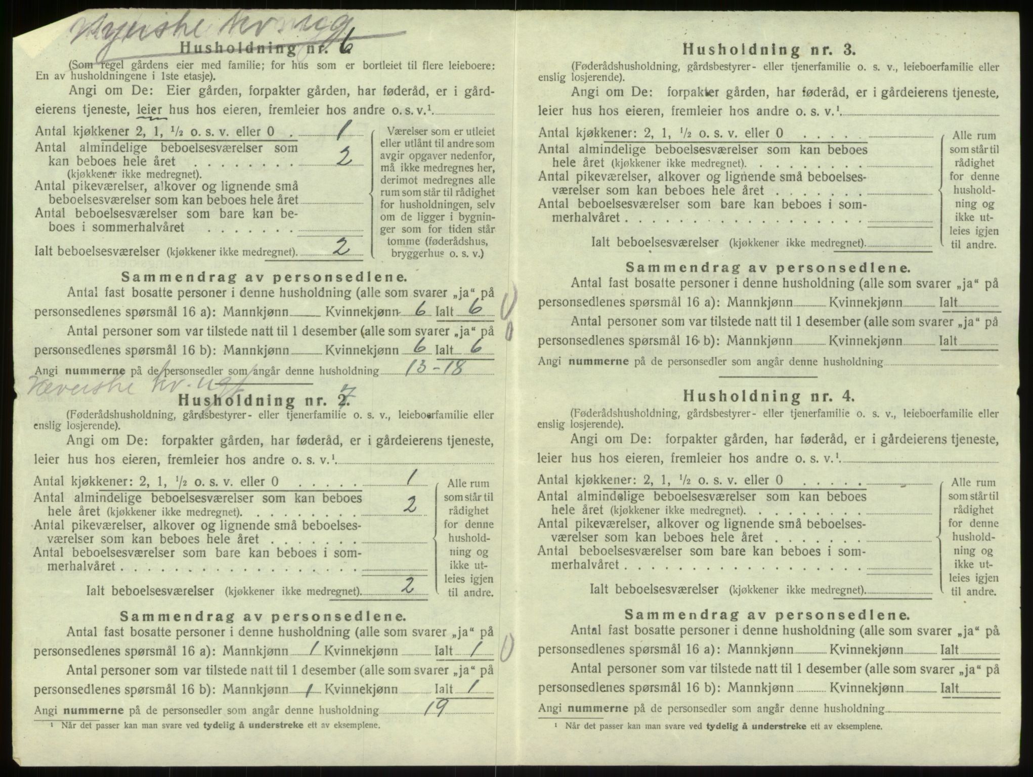 SAB, 1920 census for Bruvik, 1920, p. 744