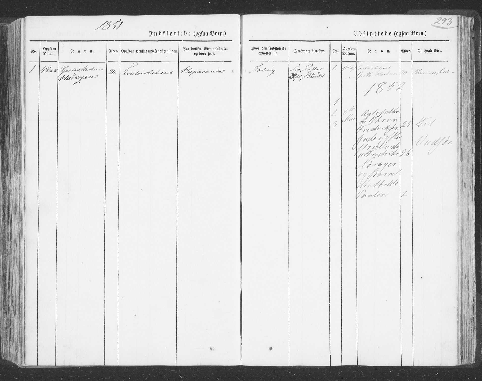 Talvik sokneprestkontor, SATØ/S-1337/H/Ha/L0009kirke: Parish register (official) no. 9, 1837-1852, p. 293
