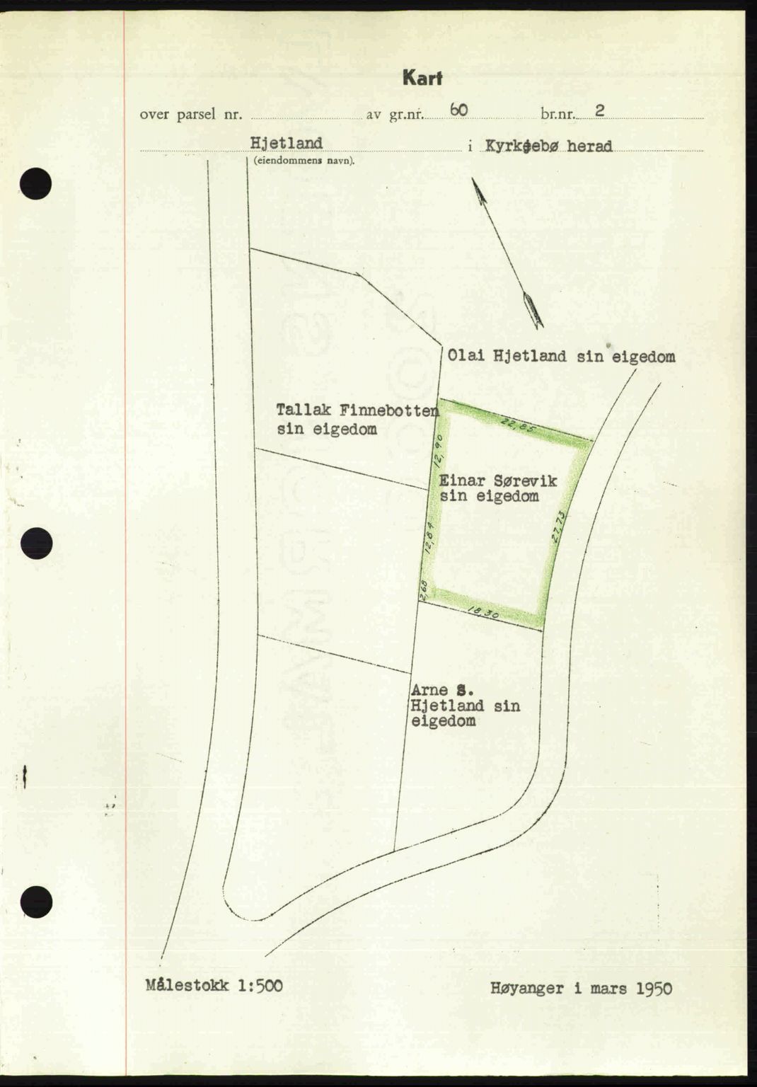 Ytre Sogn tingrett, SAB/A-2601/1/G/Gbb/L0009: Mortgage book no. A6 - A7 (B4), 1950-1950, Diary no: : 921/1950