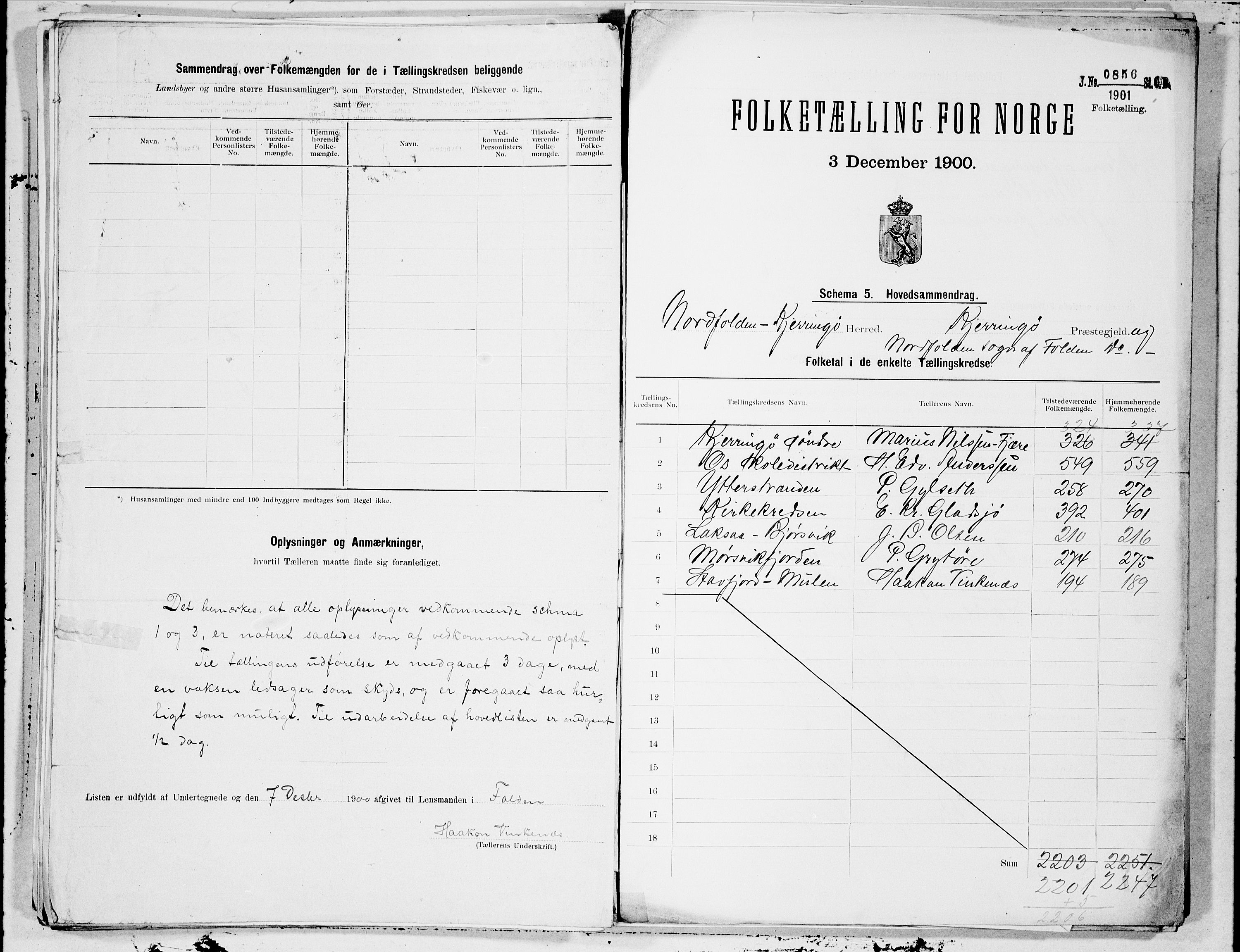 SAT, 1900 census for Nordfold-Kjerringøy, 1900, p. 16