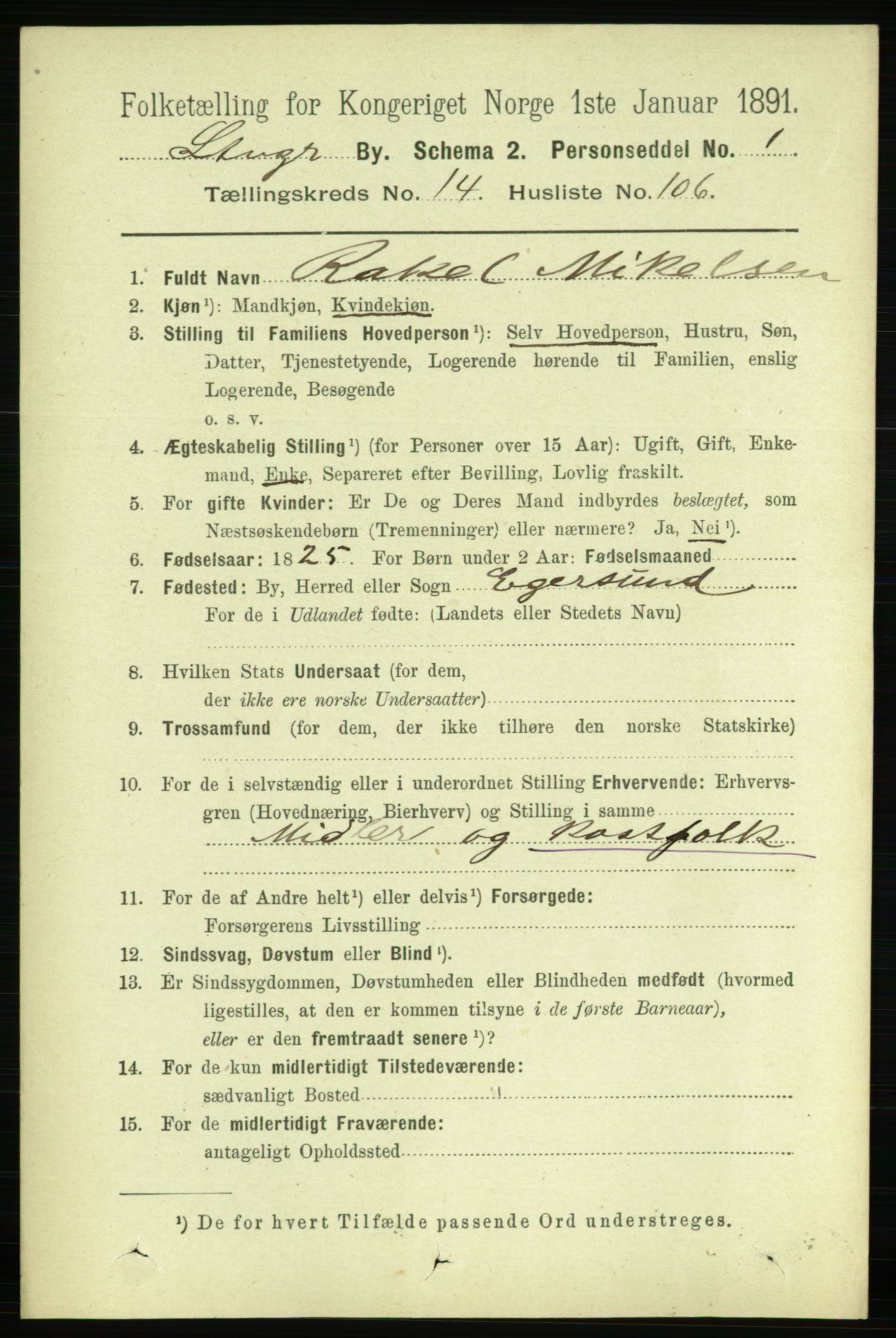 RA, 1891 census for 1103 Stavanger, 1891, p. 17853