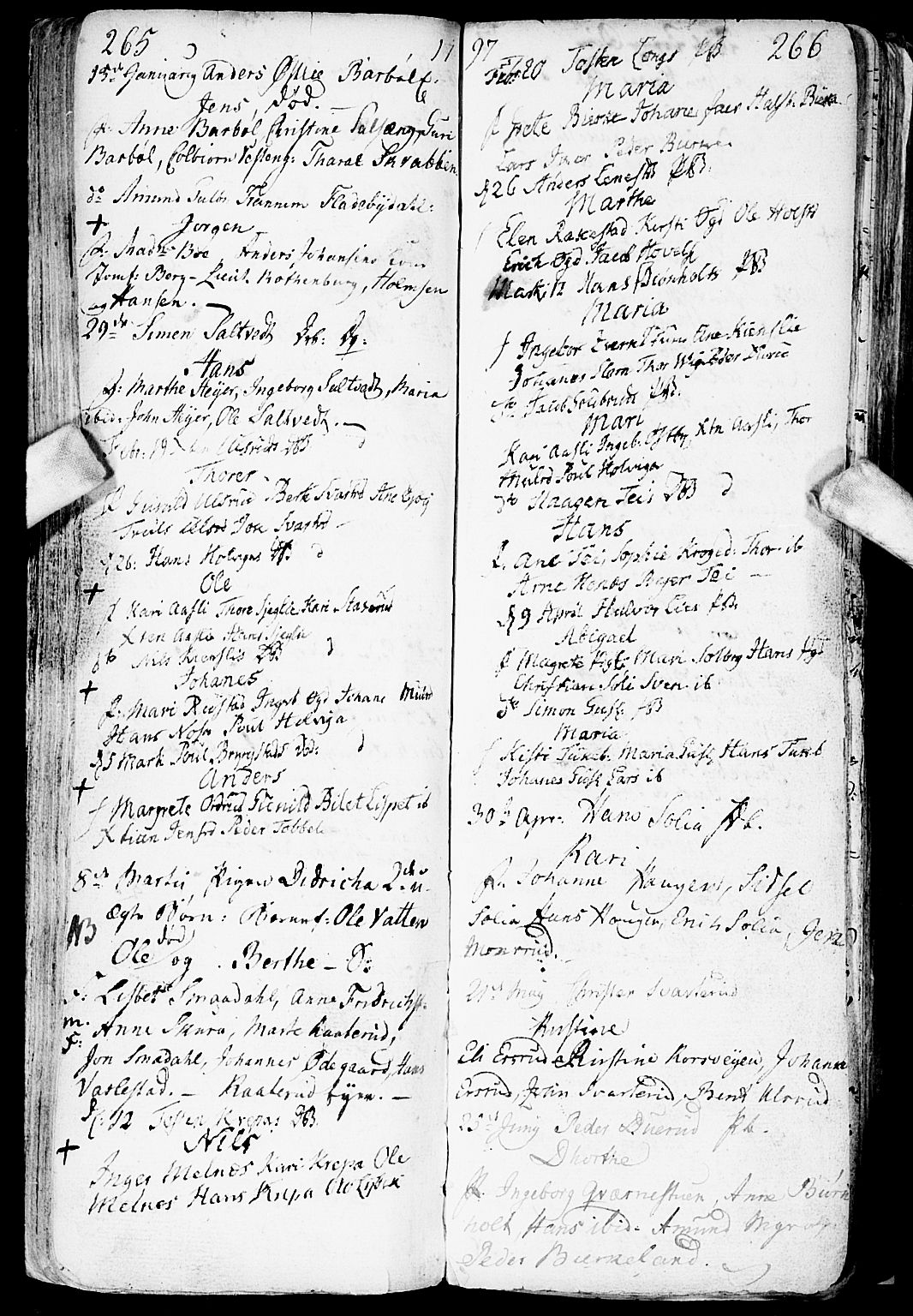 Enebakk prestekontor Kirkebøker, SAO/A-10171c/F/Fa/L0002: Parish register (official) no. I 2, 1755-1806, p. 265-266