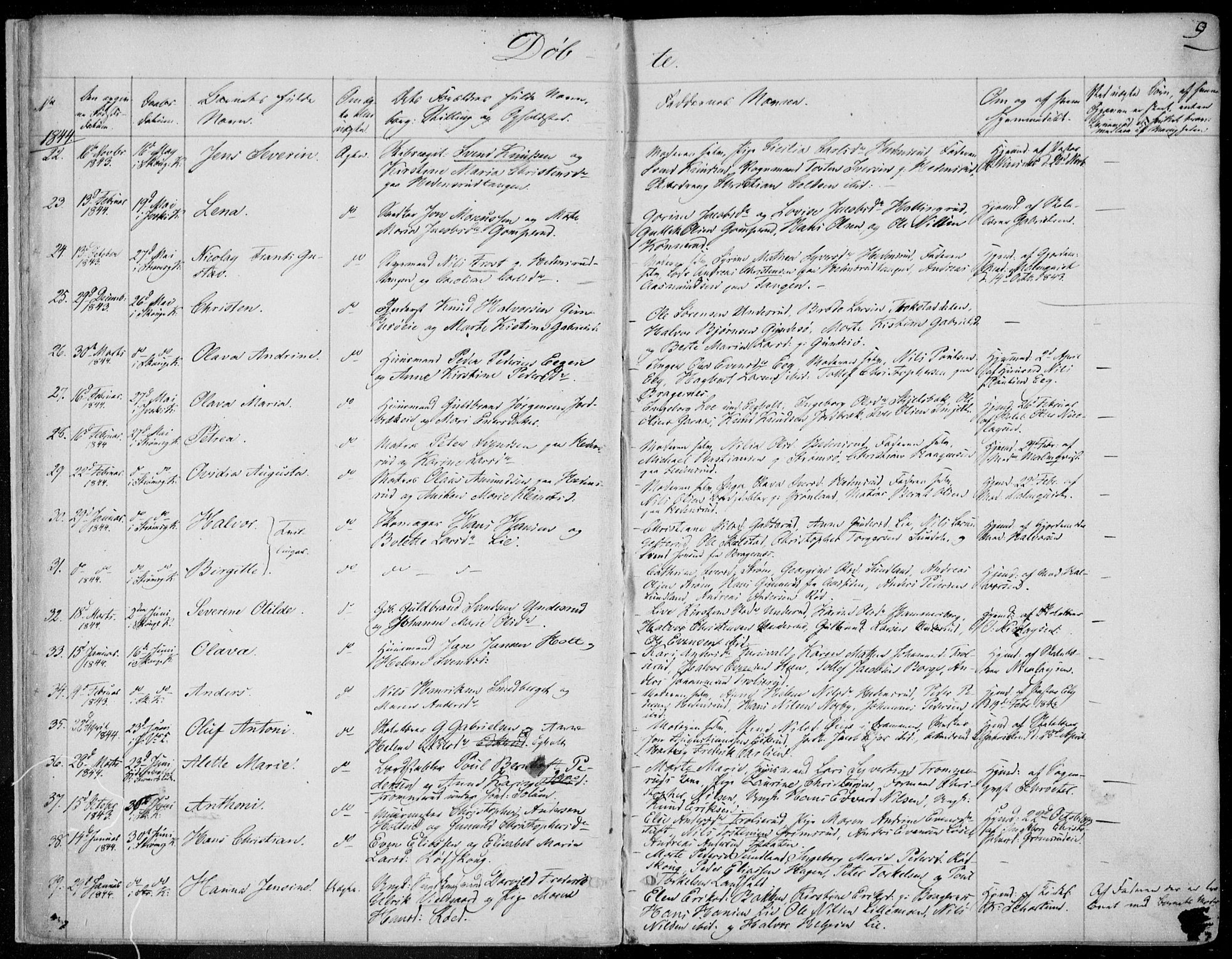 Skoger kirkebøker, AV/SAKO-A-59/F/Fa/L0003: Parish register (official) no. I 3, 1842-1861, p. 9