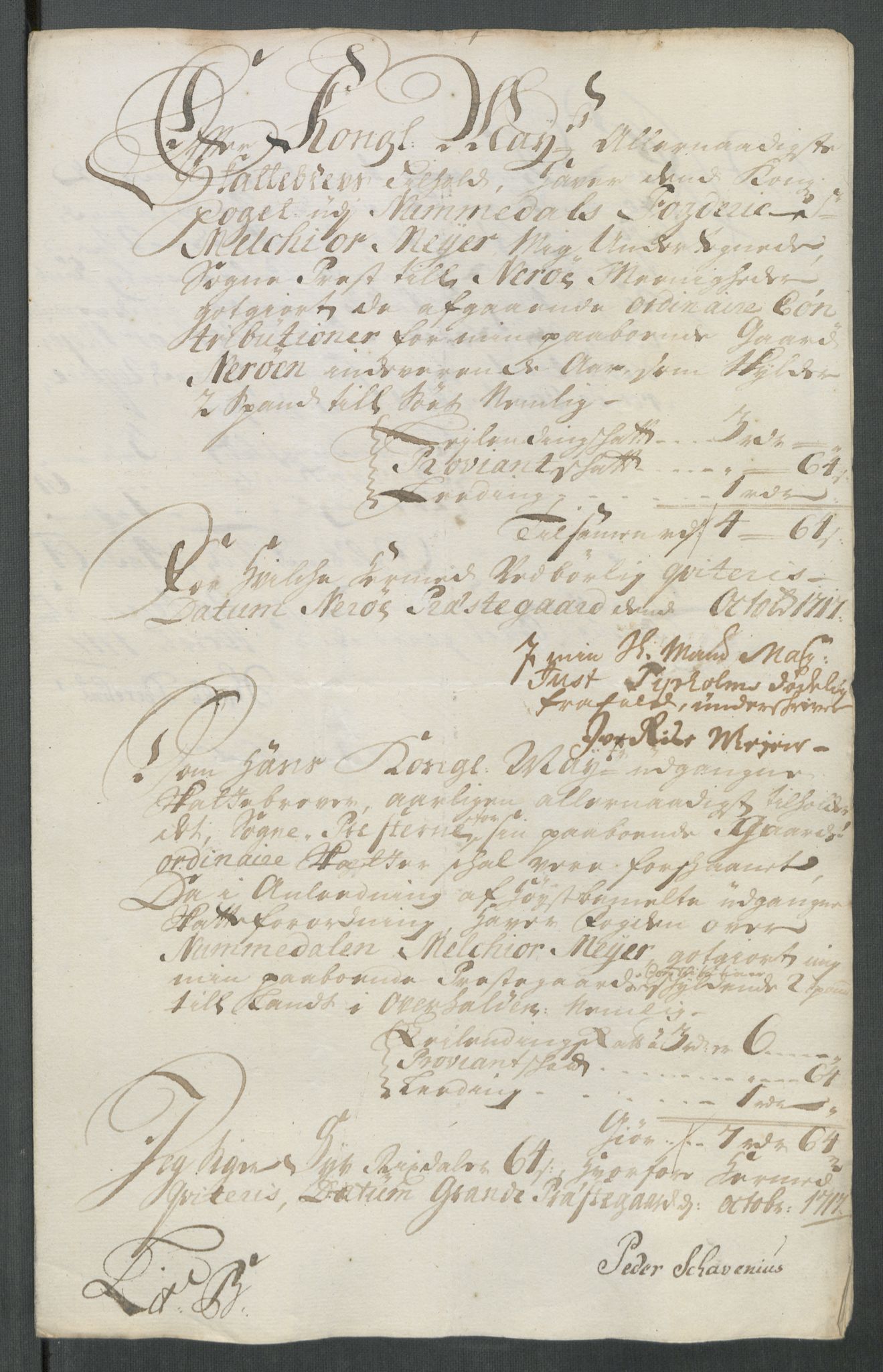 Rentekammeret inntil 1814, Reviderte regnskaper, Fogderegnskap, AV/RA-EA-4092/R64/L4438: Fogderegnskap Namdal, 1717, p. 190