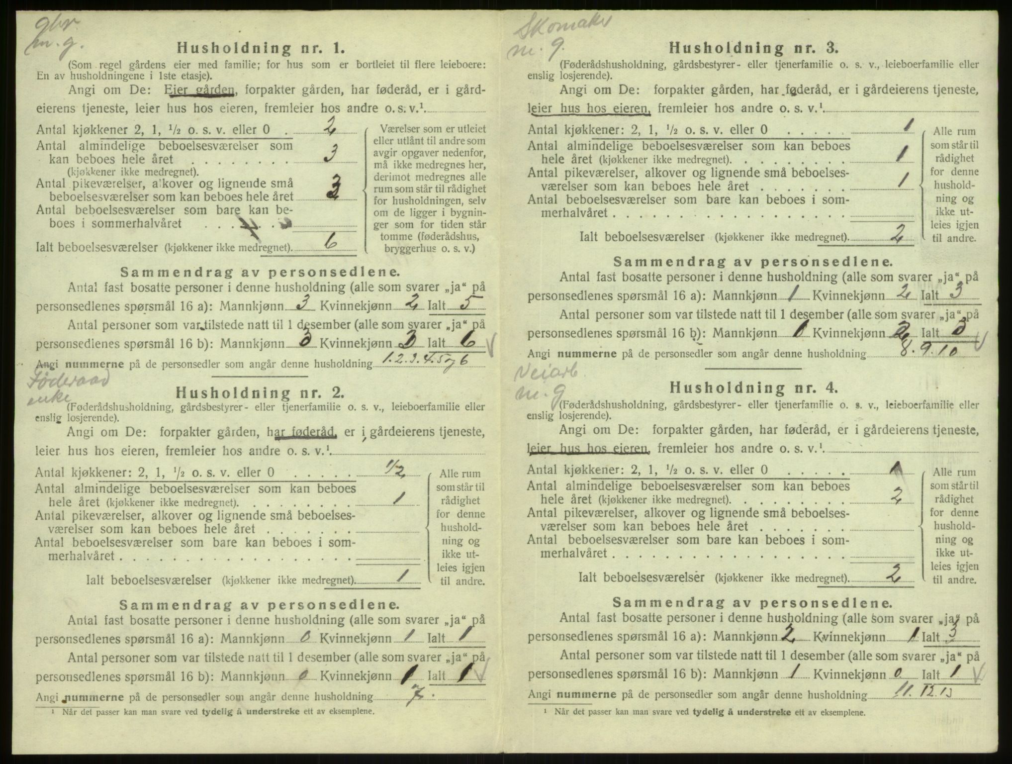 SAB, 1920 census for Masfjorden, 1920, p. 643