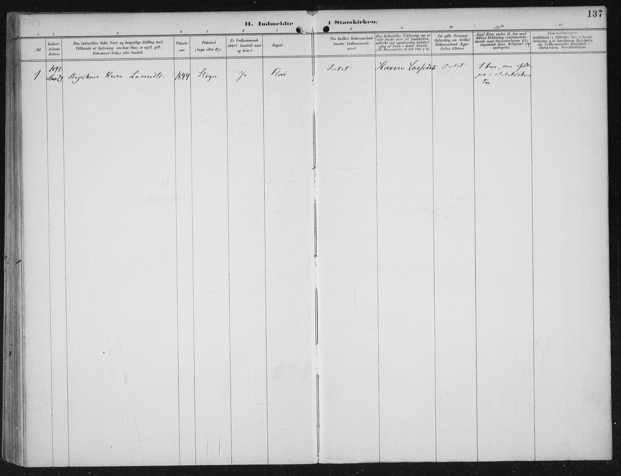 Kinn sokneprestembete, AV/SAB-A-80801/H/Haa/Haac/L0002: Parish register (official) no. C 2, 1895-1916, p. 137