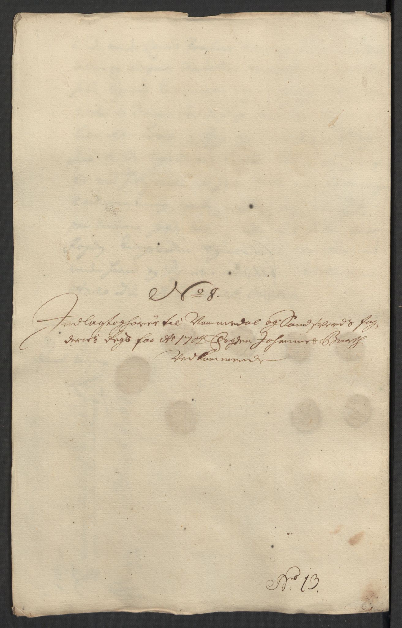 Rentekammeret inntil 1814, Reviderte regnskaper, Fogderegnskap, AV/RA-EA-4092/R24/L1580: Fogderegnskap Numedal og Sandsvær, 1702, p. 182