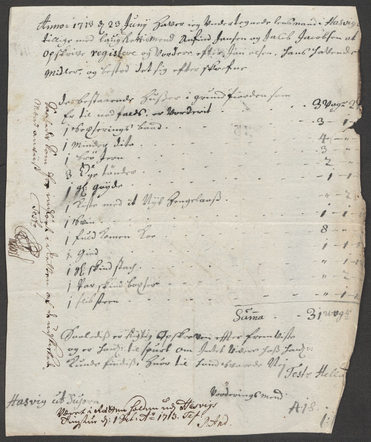 Rentekammeret inntil 1814, Reviderte regnskaper, Fogderegnskap, RA/EA-4092/R69/L4856: Fogderegnskap Finnmark/Vardøhus, 1713-1715, p. 117