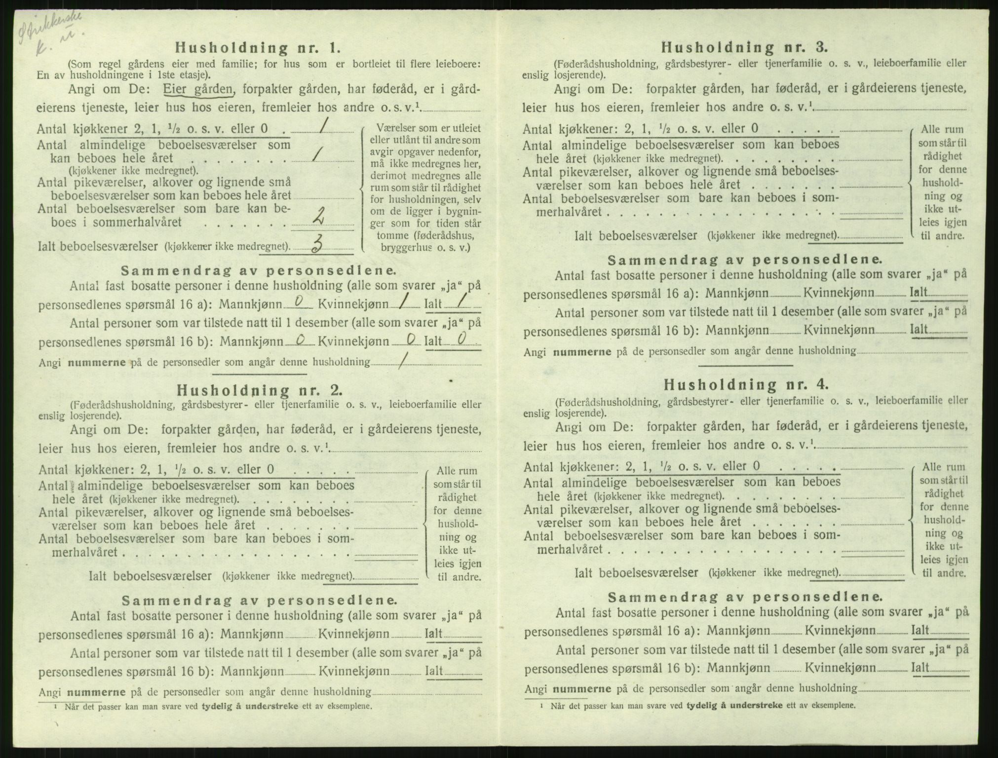 SAT, 1920 census for Haram, 1920, p. 662