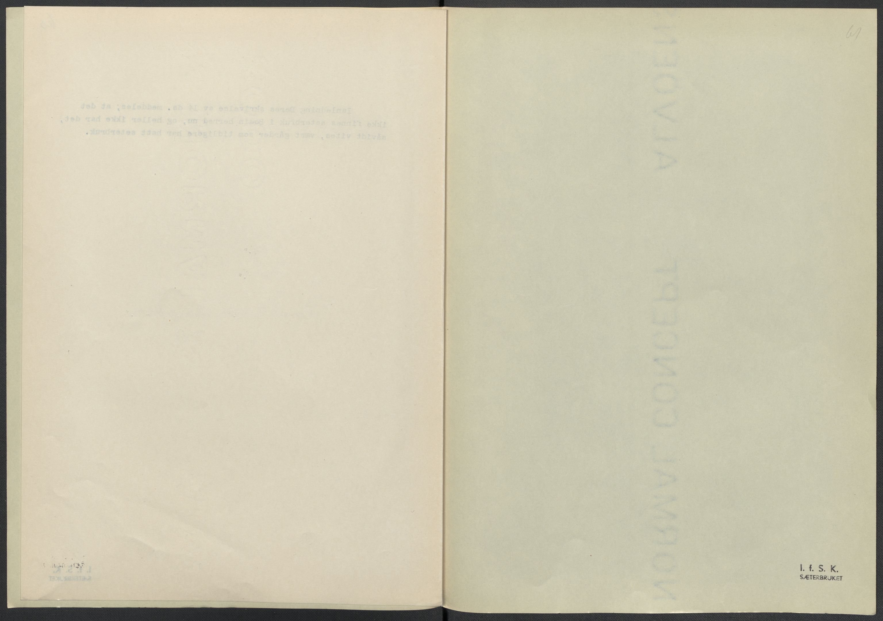 Instituttet for sammenlignende kulturforskning, AV/RA-PA-0424/F/Fc/L0016/0002: Eske B16: / Nordland (perm XLVII), 1932-1936, p. 61